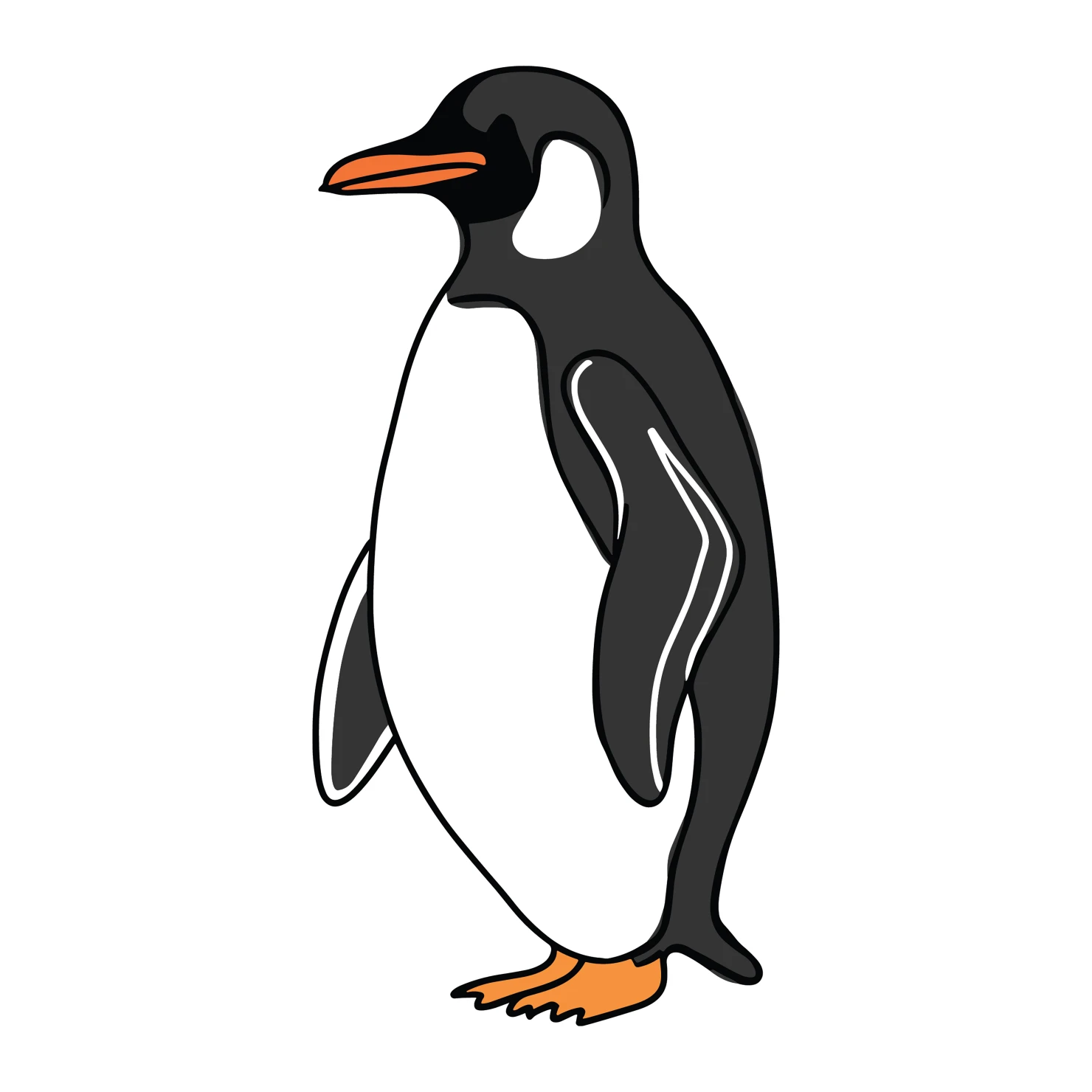 Penguin customizable clip art design #36558