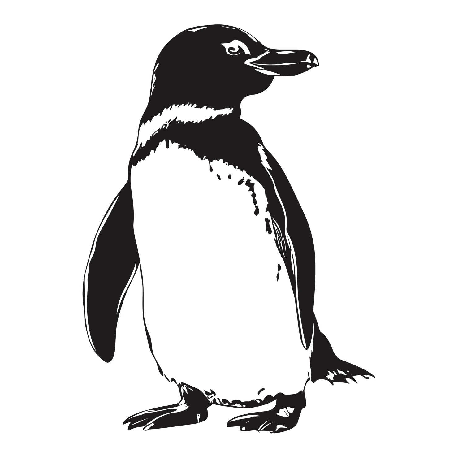 Penguin customizable clip art design #36559