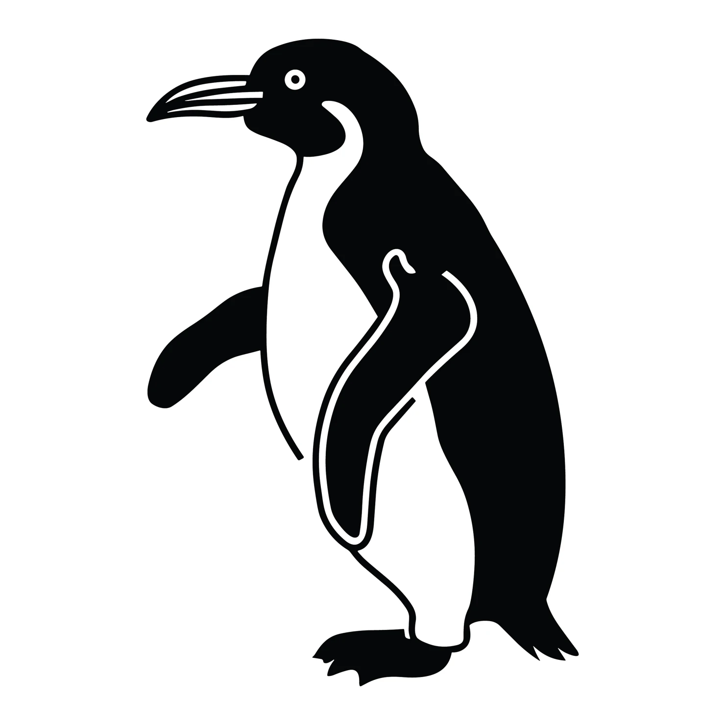 Penguin customizable clip art design #36562