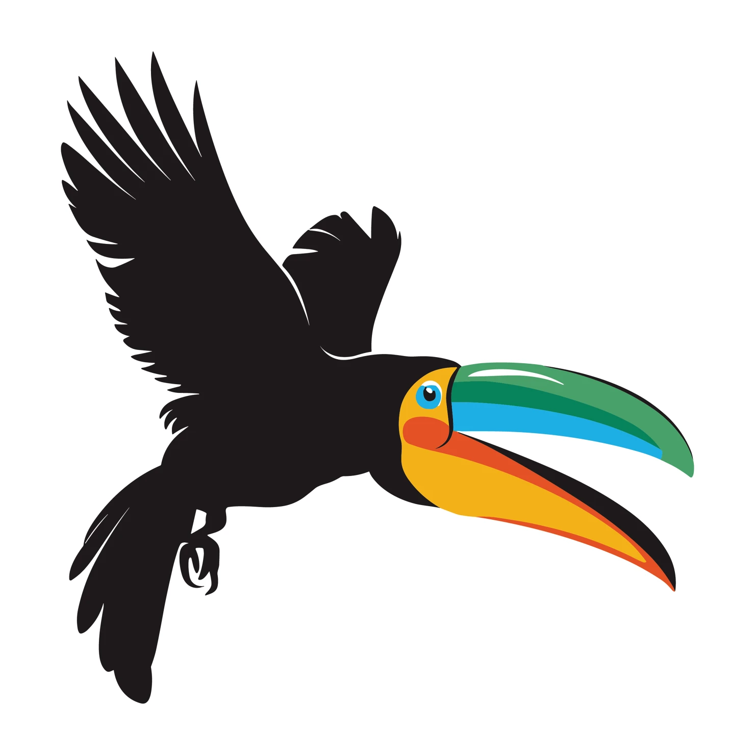 Toucan customizable clip art design #36566