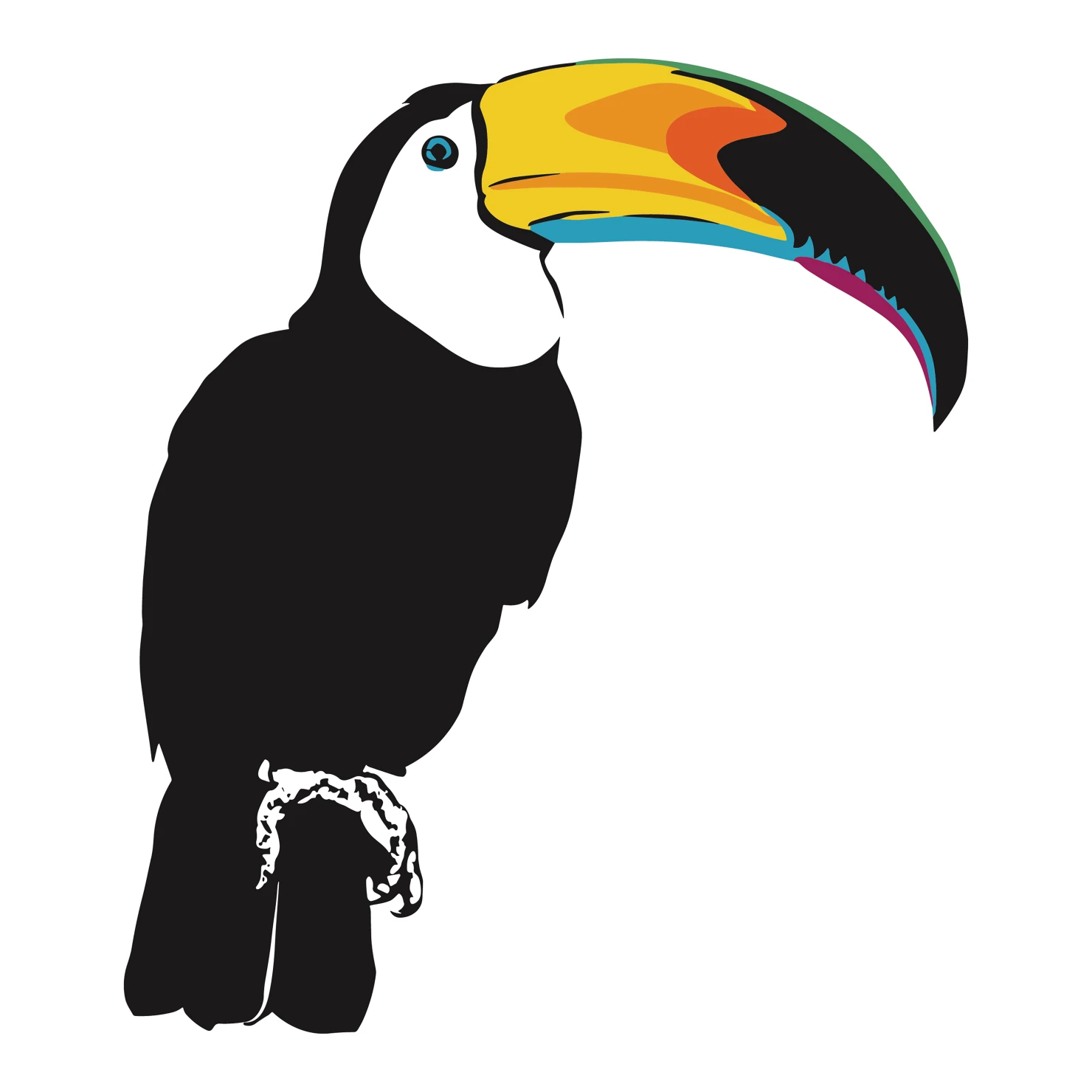 Toucan customizable clip art design #36573