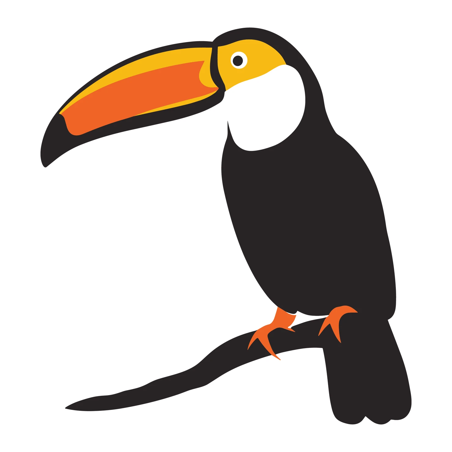 Toucan customizable clip art design #36575