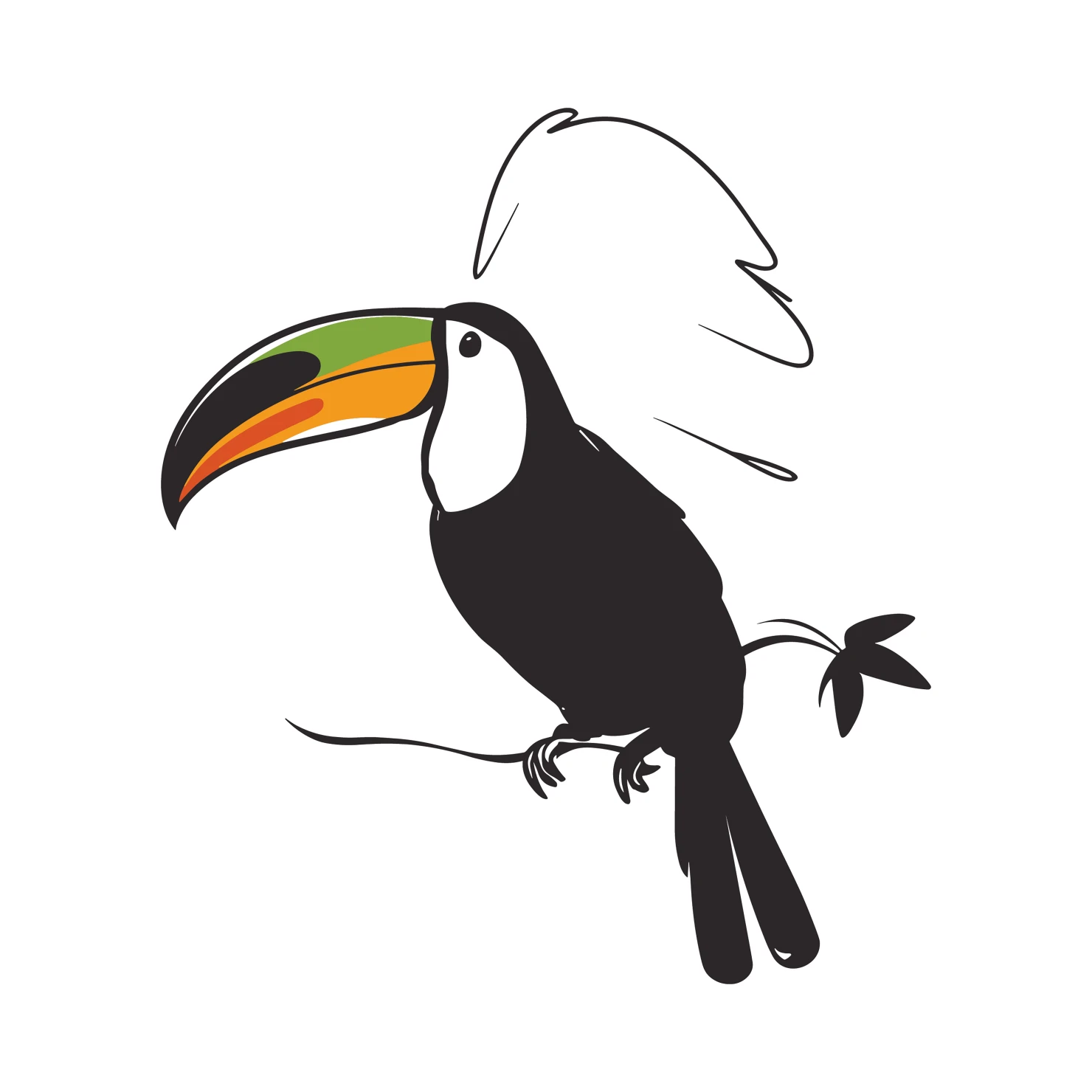 Toucan customizable clip art design #36577