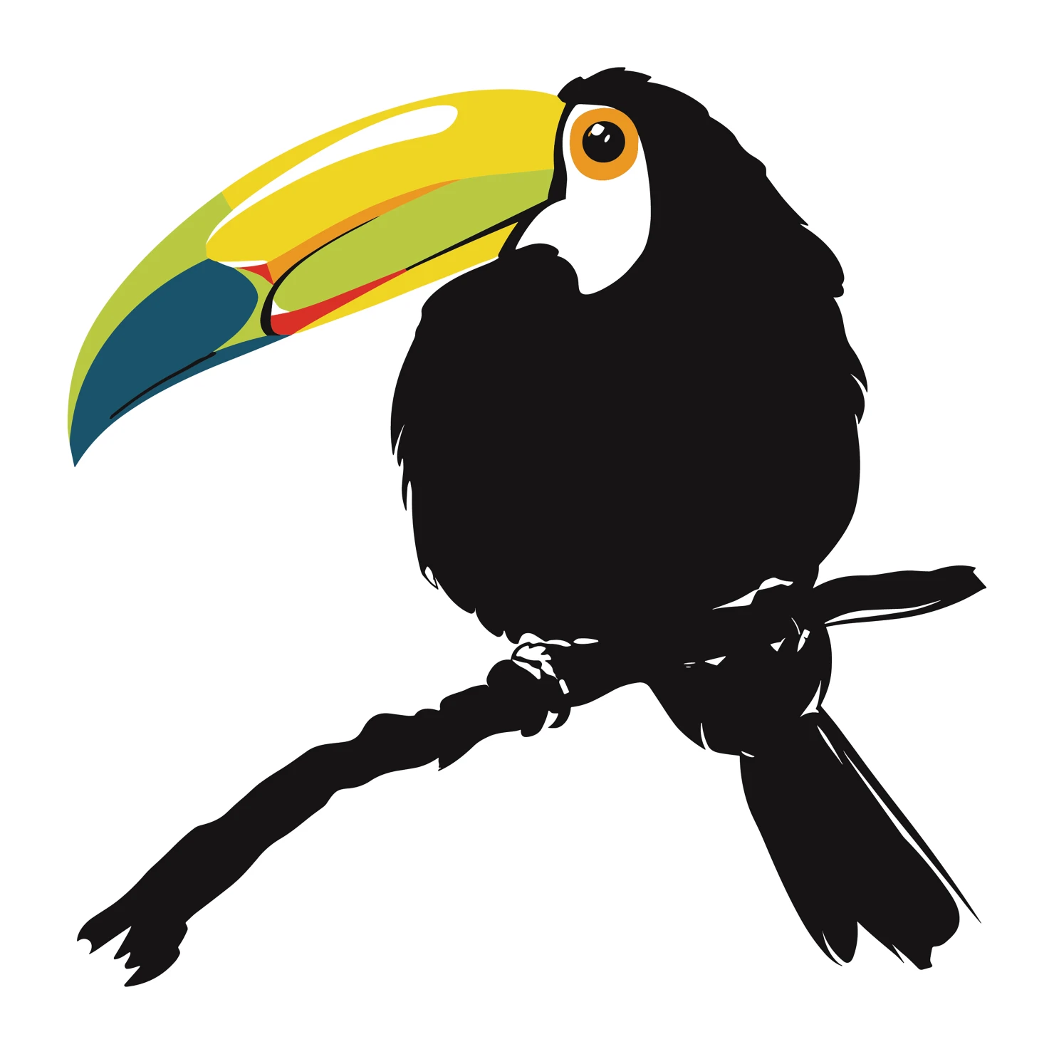 Toucan customizable clip art design #36578