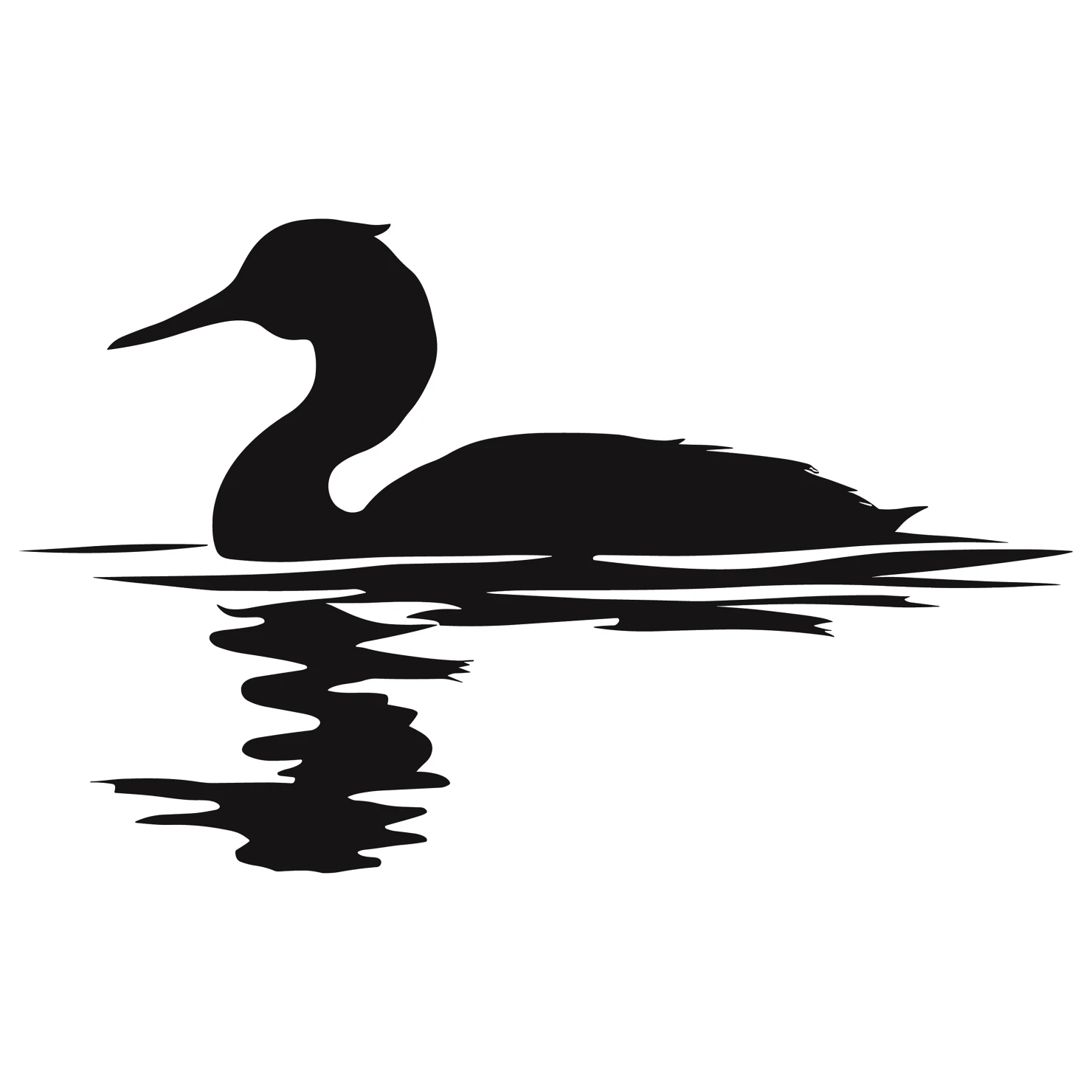 Grebe customizable silhouettes design #36595