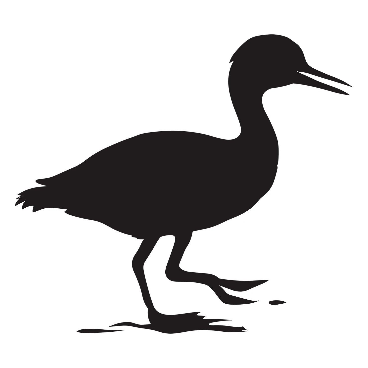 Grebe customizable silhouettes design #36596