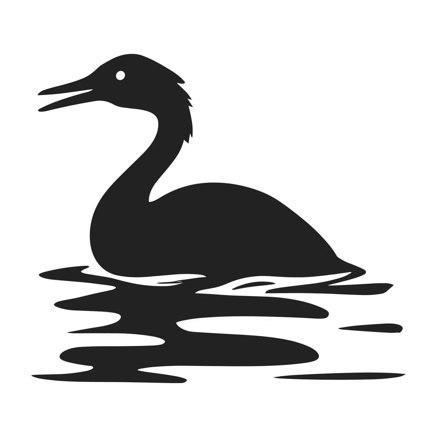 Grebe customizable silhouettes design #36600