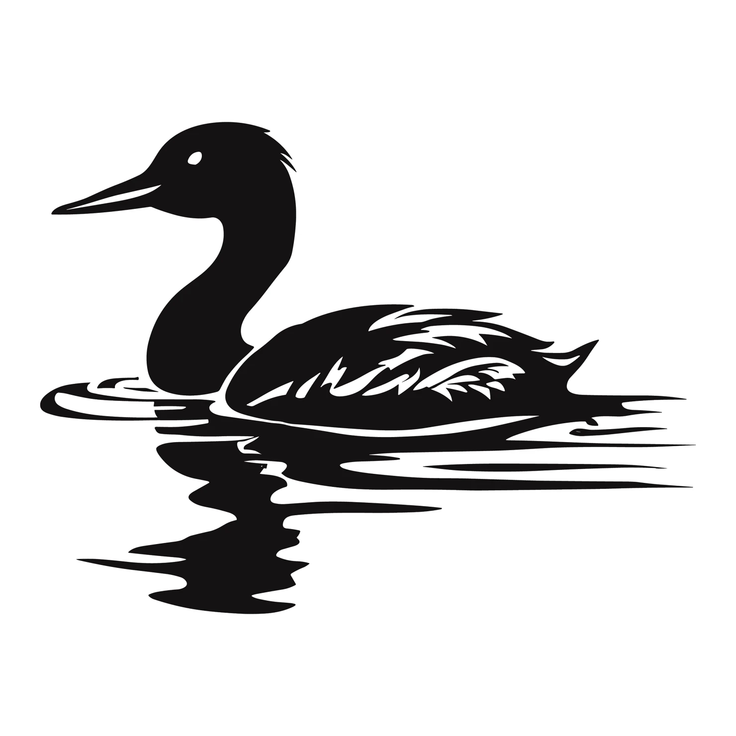 Grebe customizable silhouettes design #36601