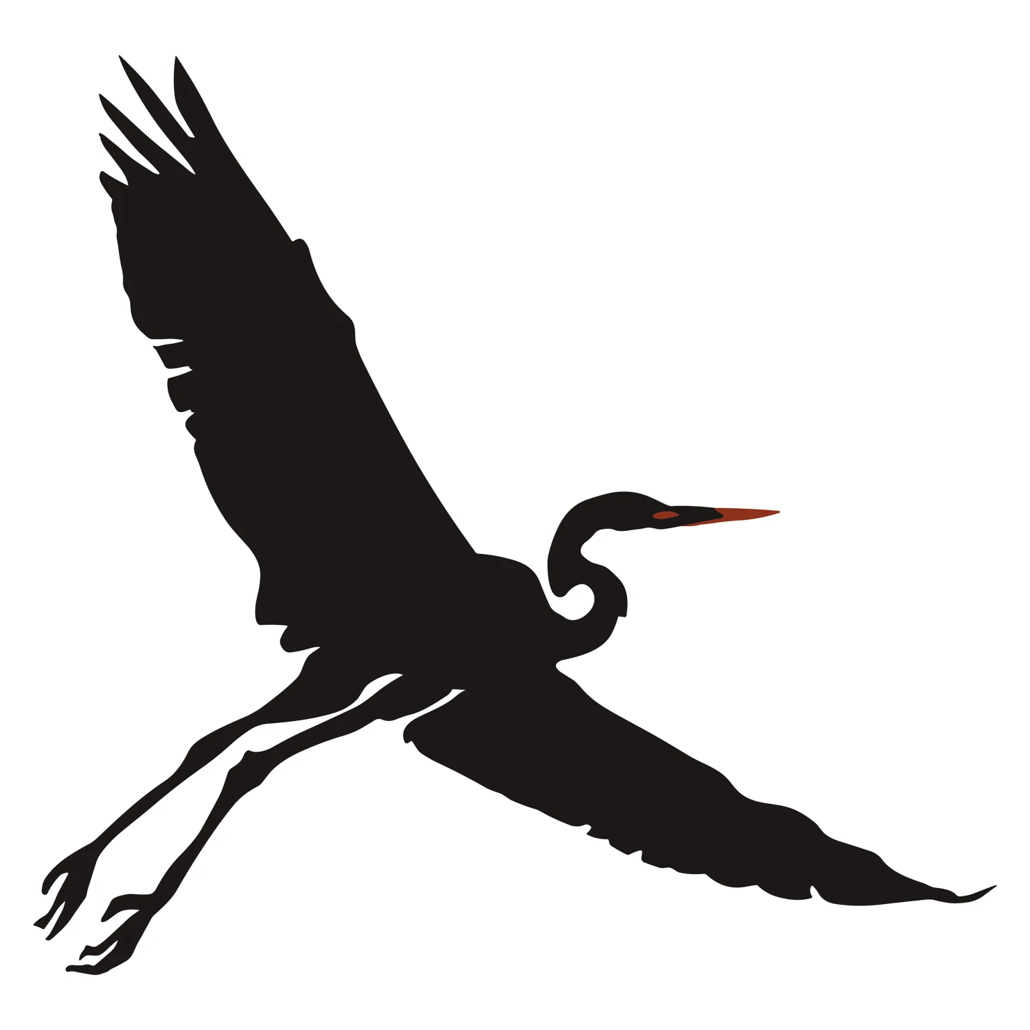Heron customizable silhouettes design #36605