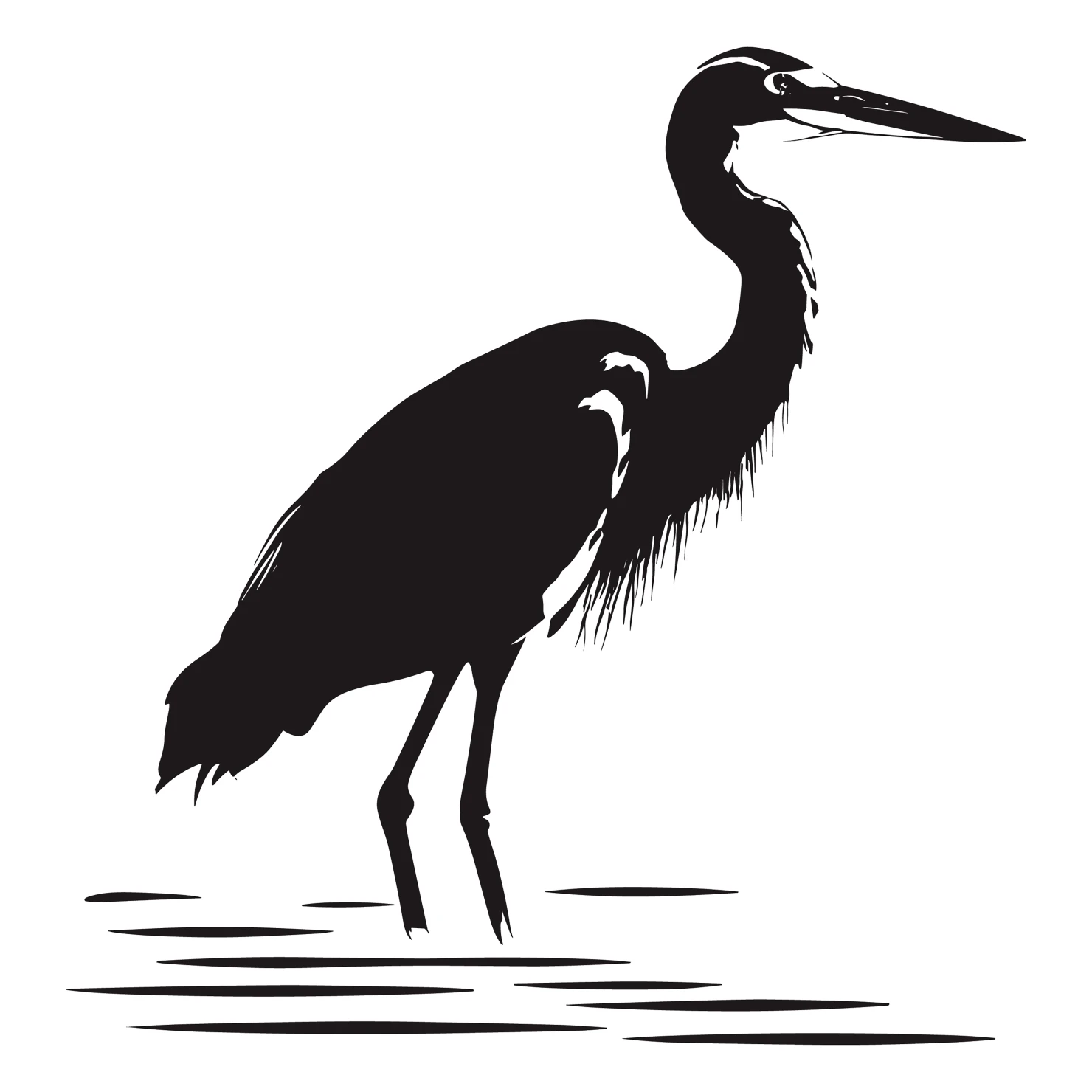 Heron customizable silhouettes design #36607