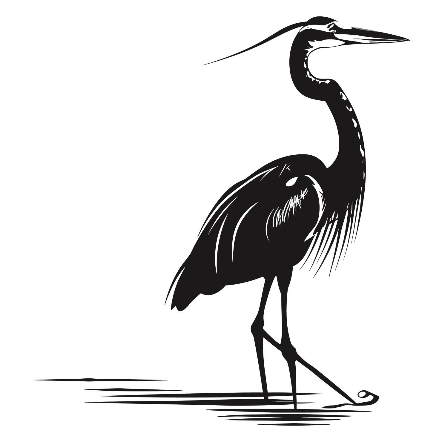 Heron customizable silhouettes design #36609