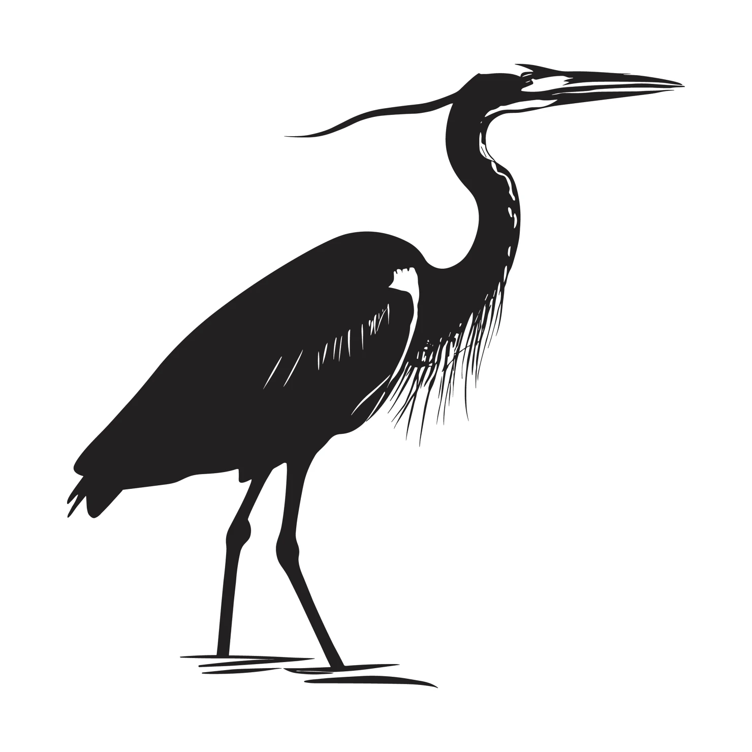 Heron customizable silhouettes design #36610