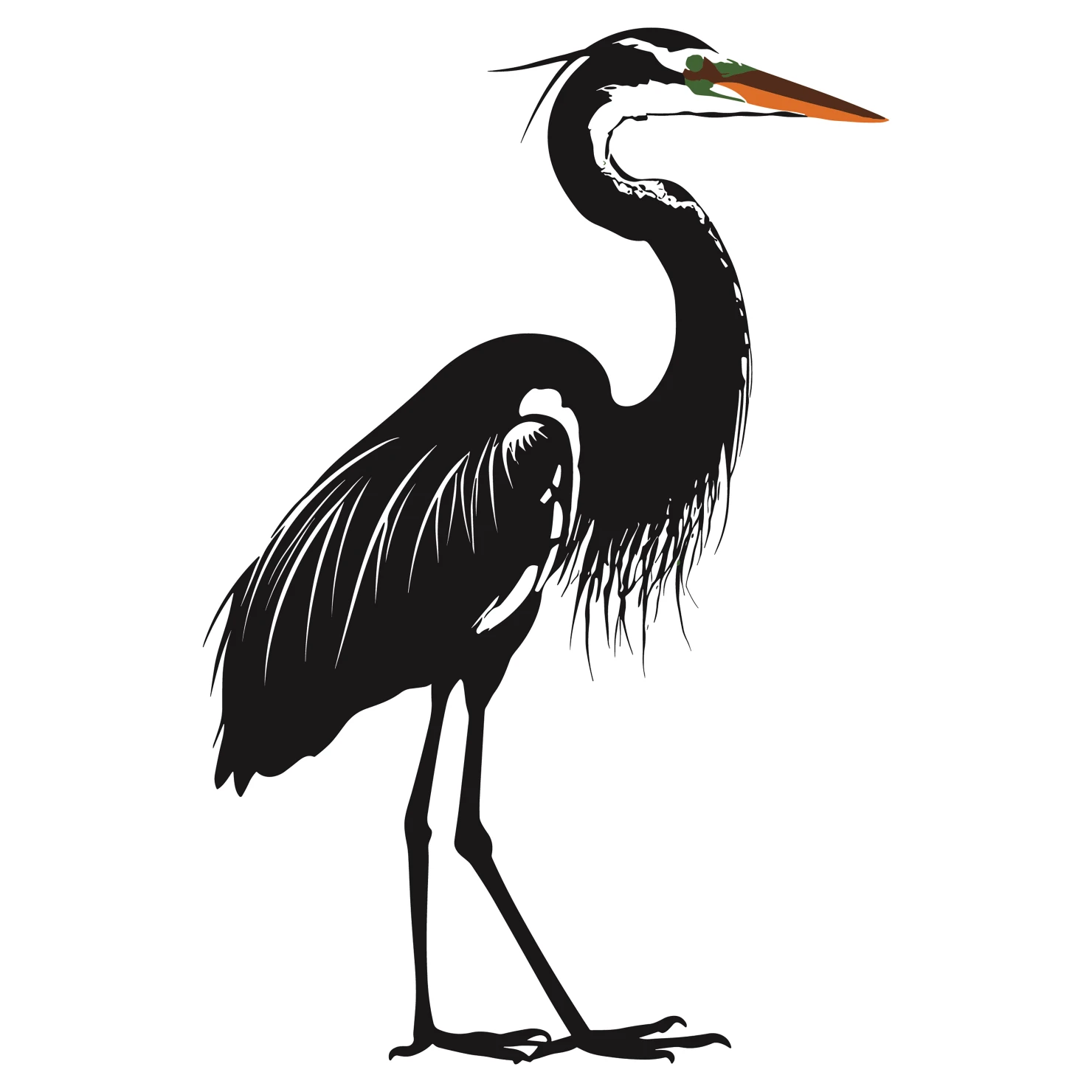 Heron customizable silhouettes design #36613