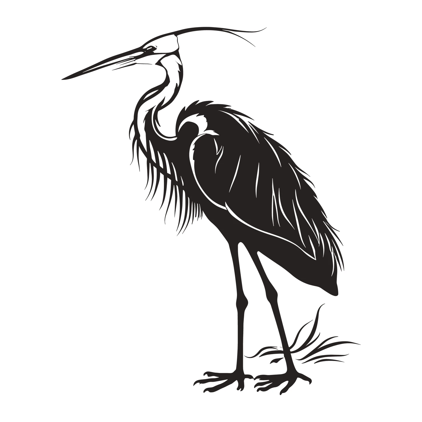 Heron customizable silhouettes design #36622
