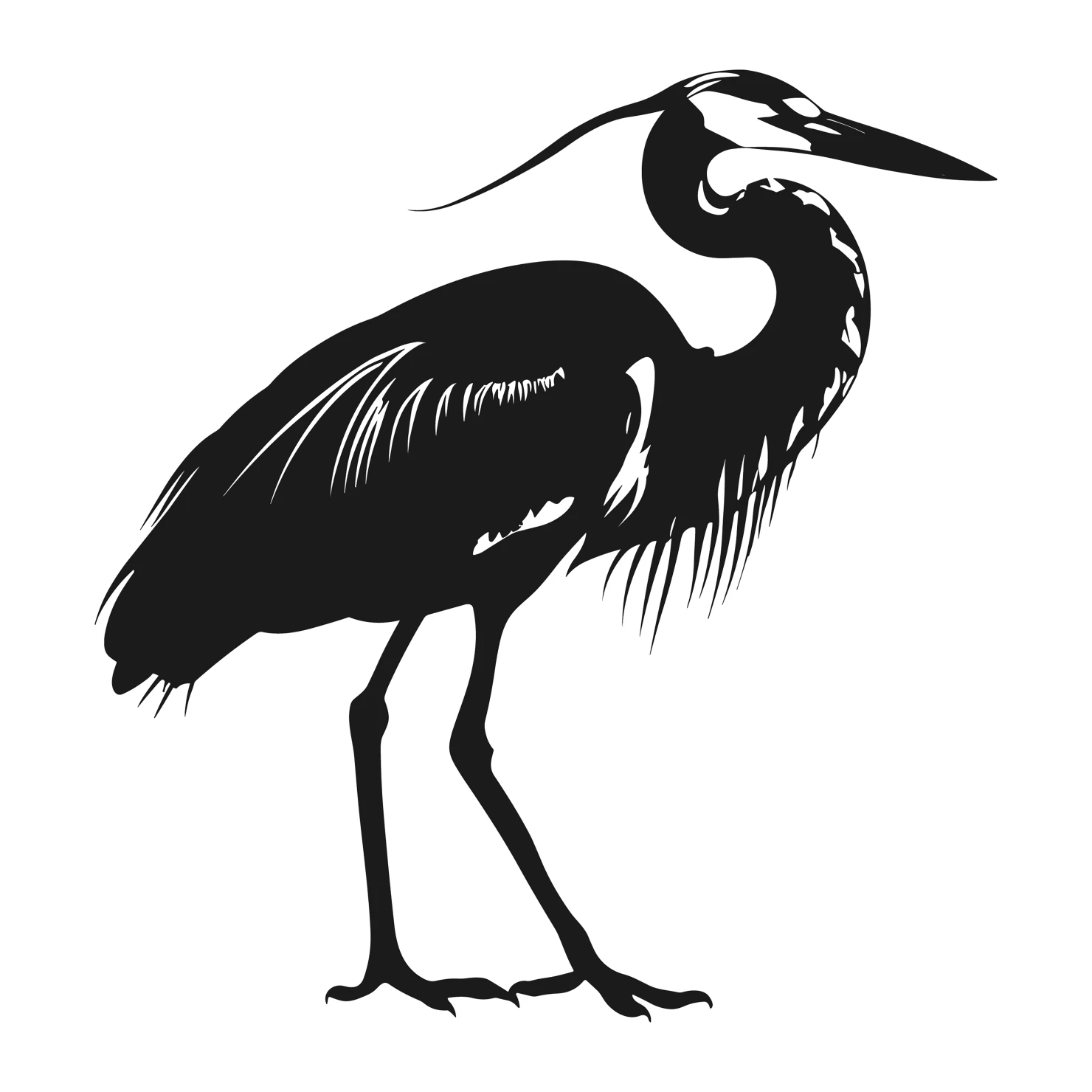 Heron customizable silhouettes design #36623