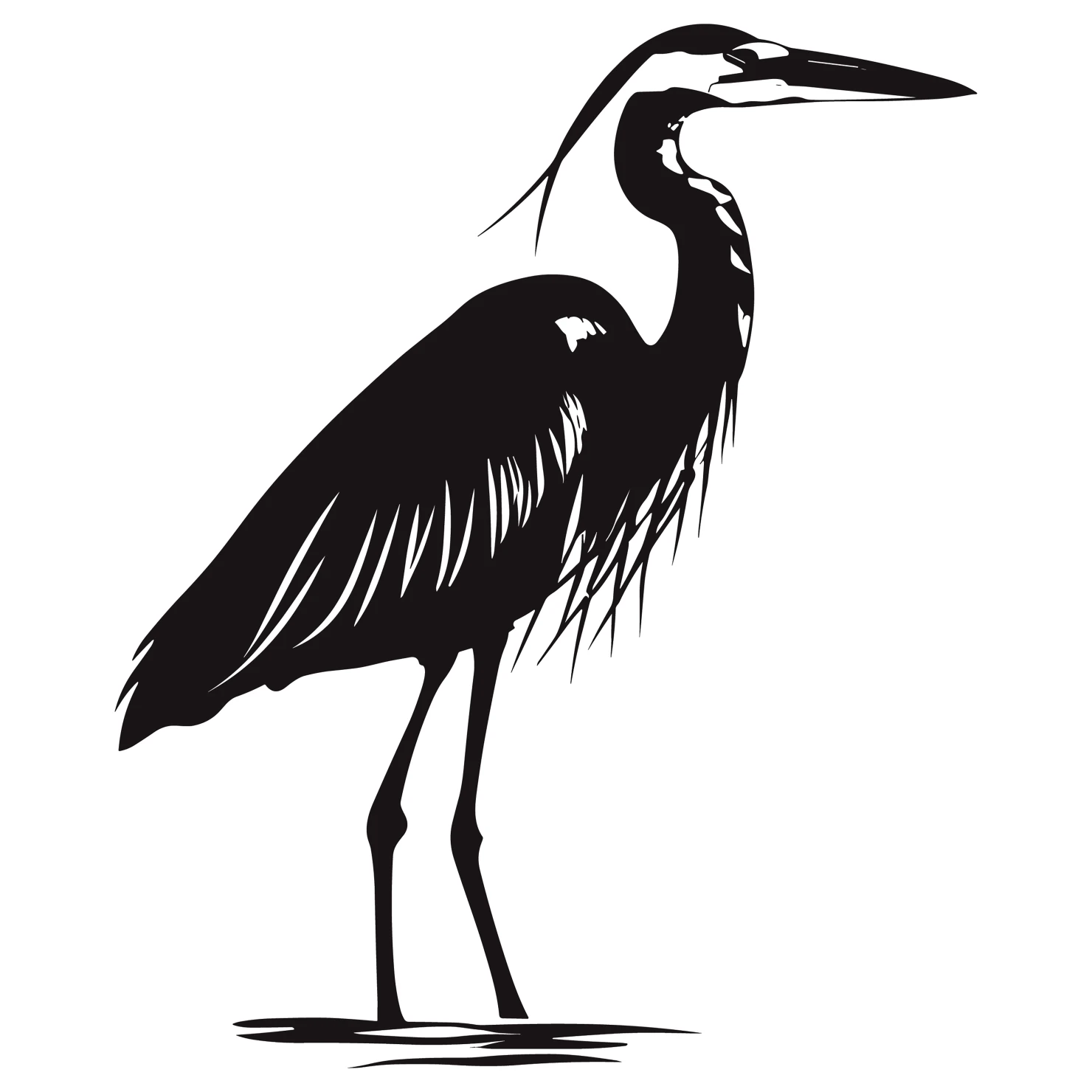 Heron customizable silhouettes design #36624