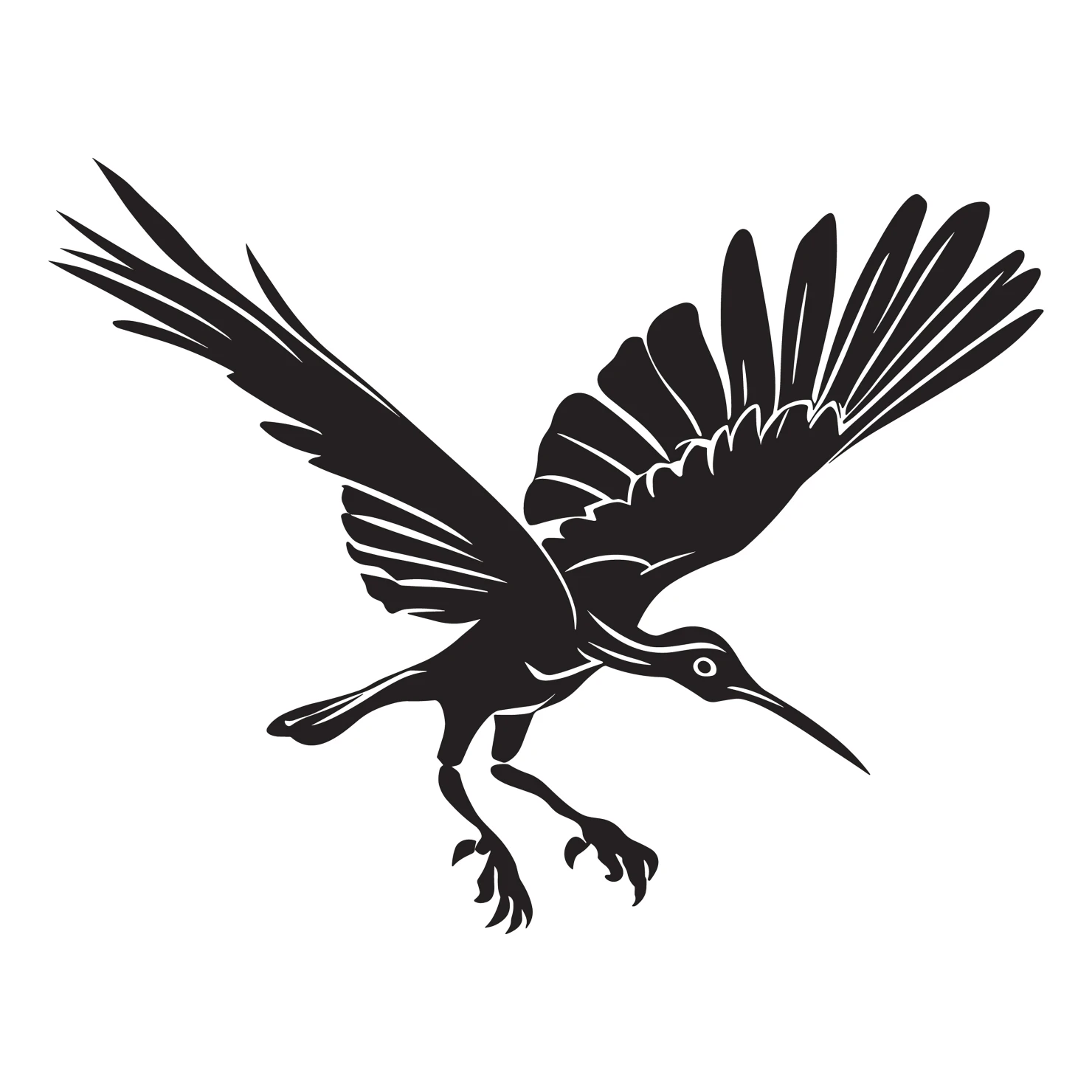 Hoopoe customizable silhouettes design #36627