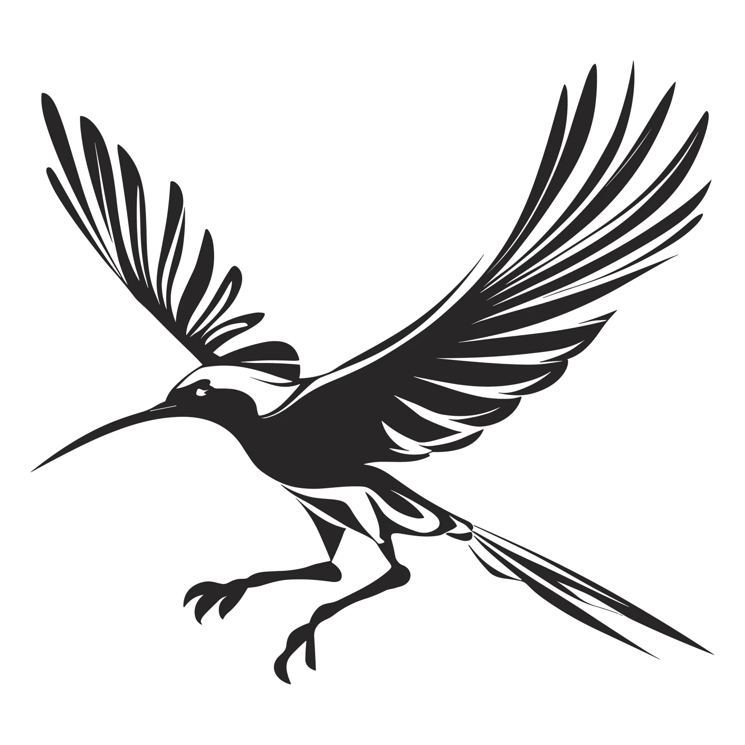 Hoopoe customizable silhouettes design #36629