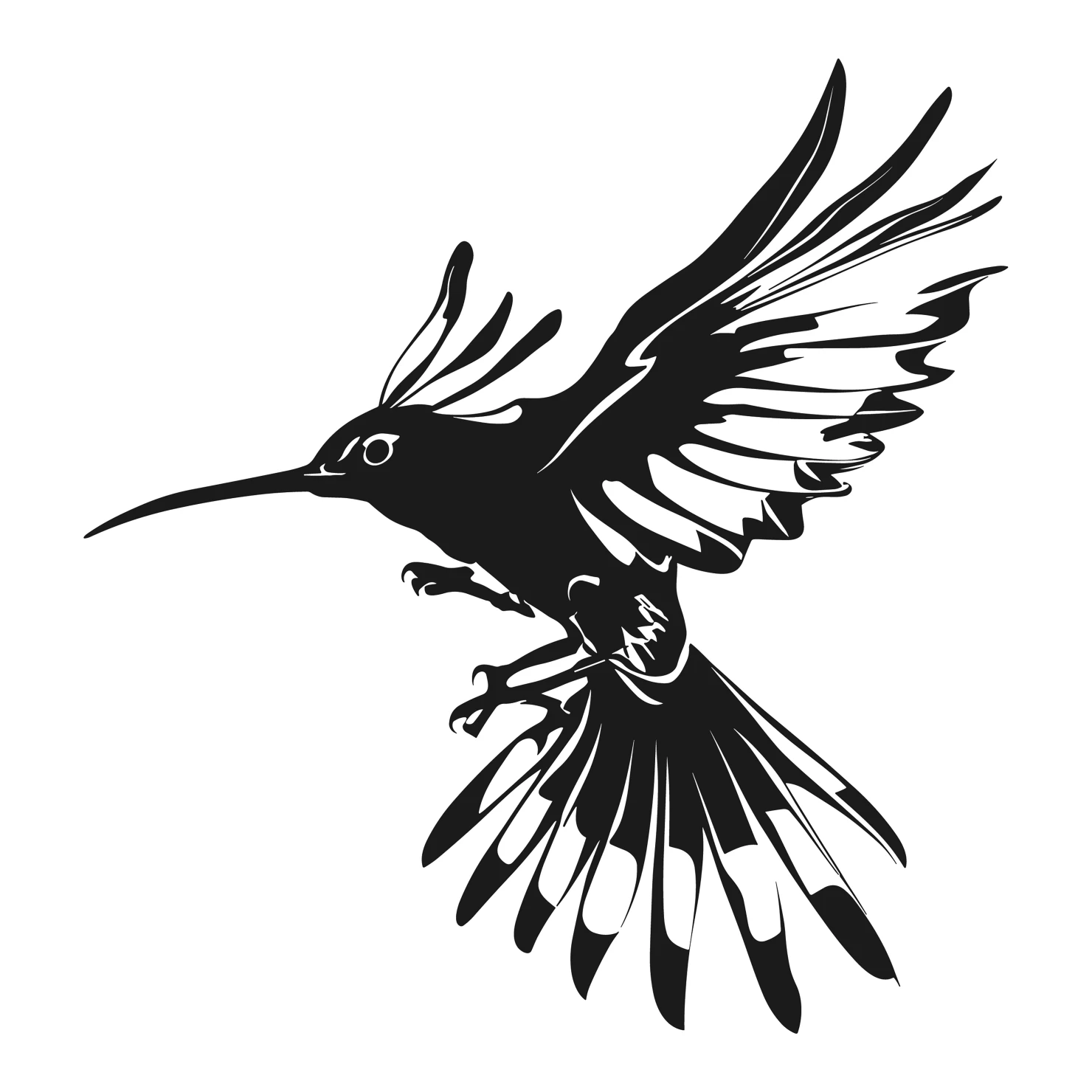 Hoopoe customizable silhouettes design #36632