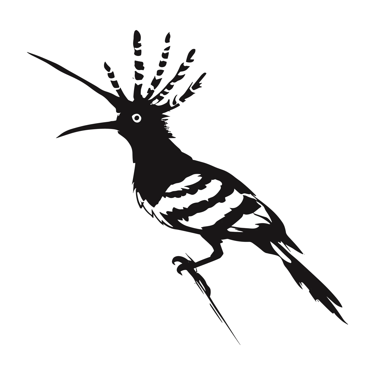 Hoopoe customizable clip art design #36635
