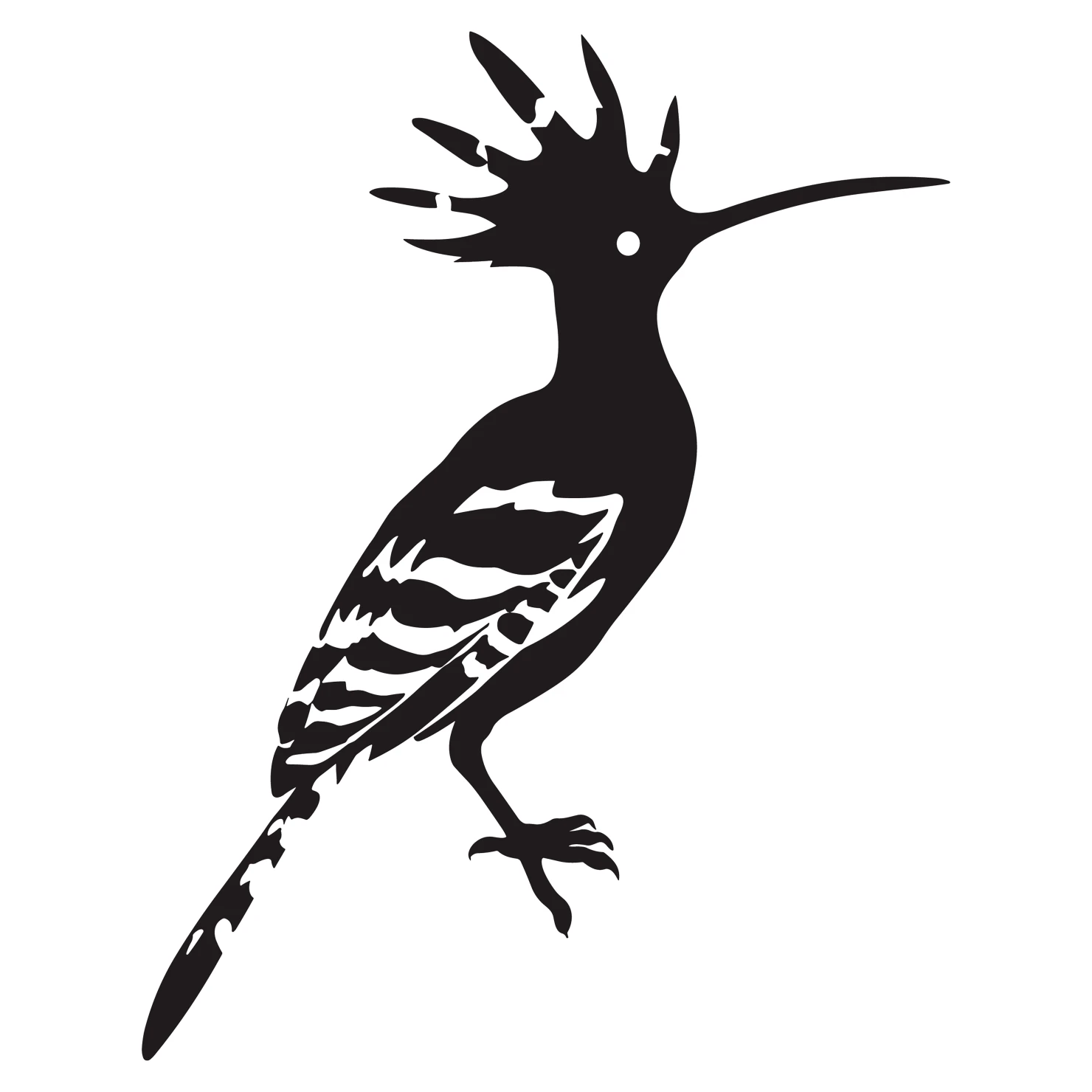 Hoopoe customizable clip art design #36642