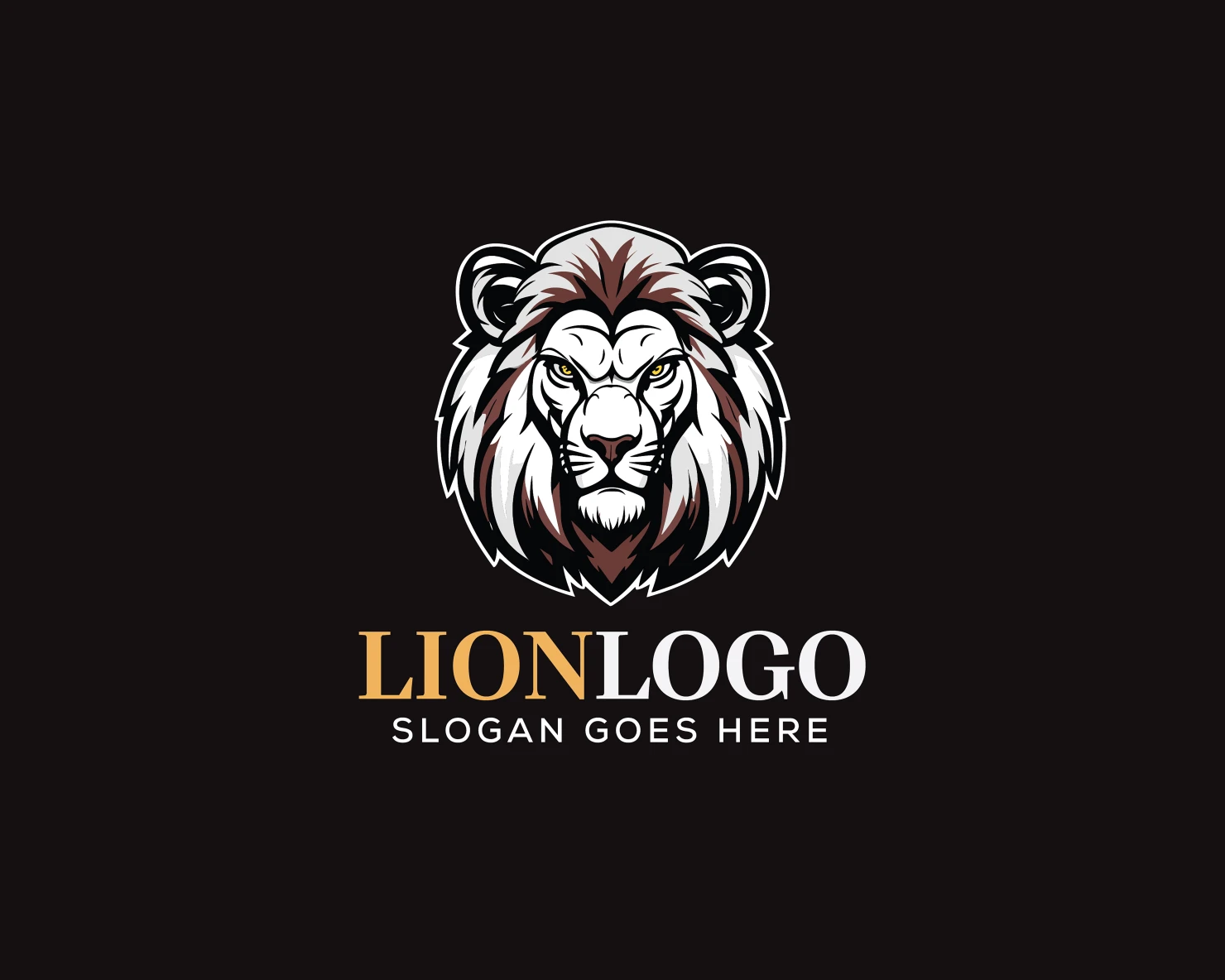 Lion customizable logo set design #36699