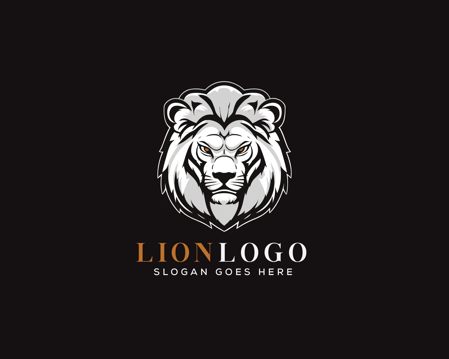 Lion customizable logo set design #36704