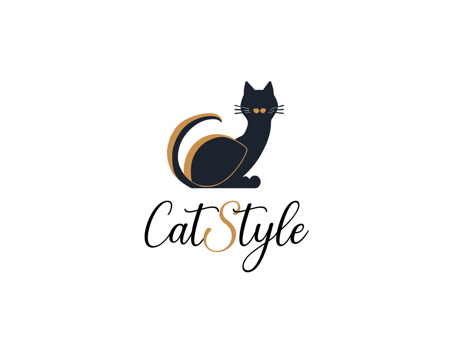 Cat customizable logo set design #36715