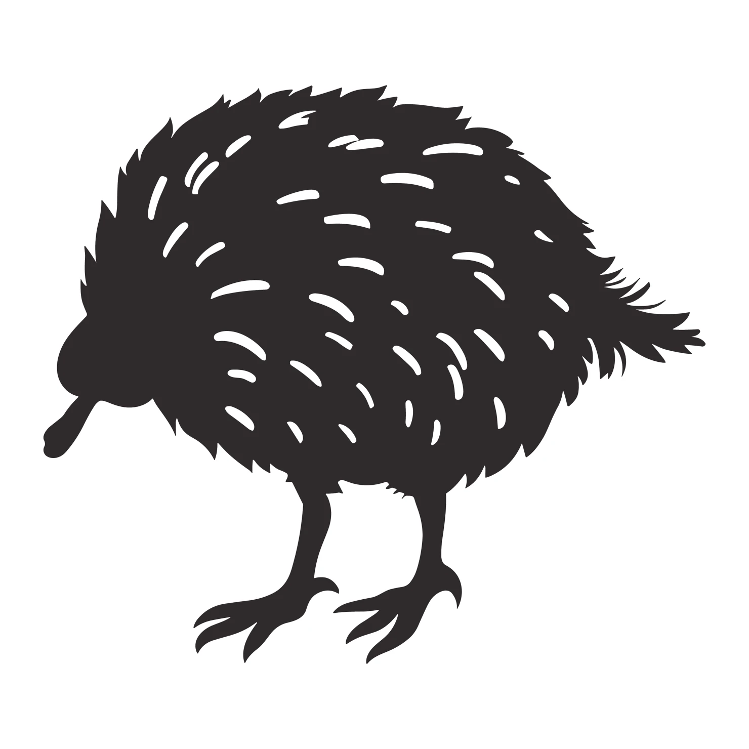 Kiwi customizable silhouettes set design #36724
