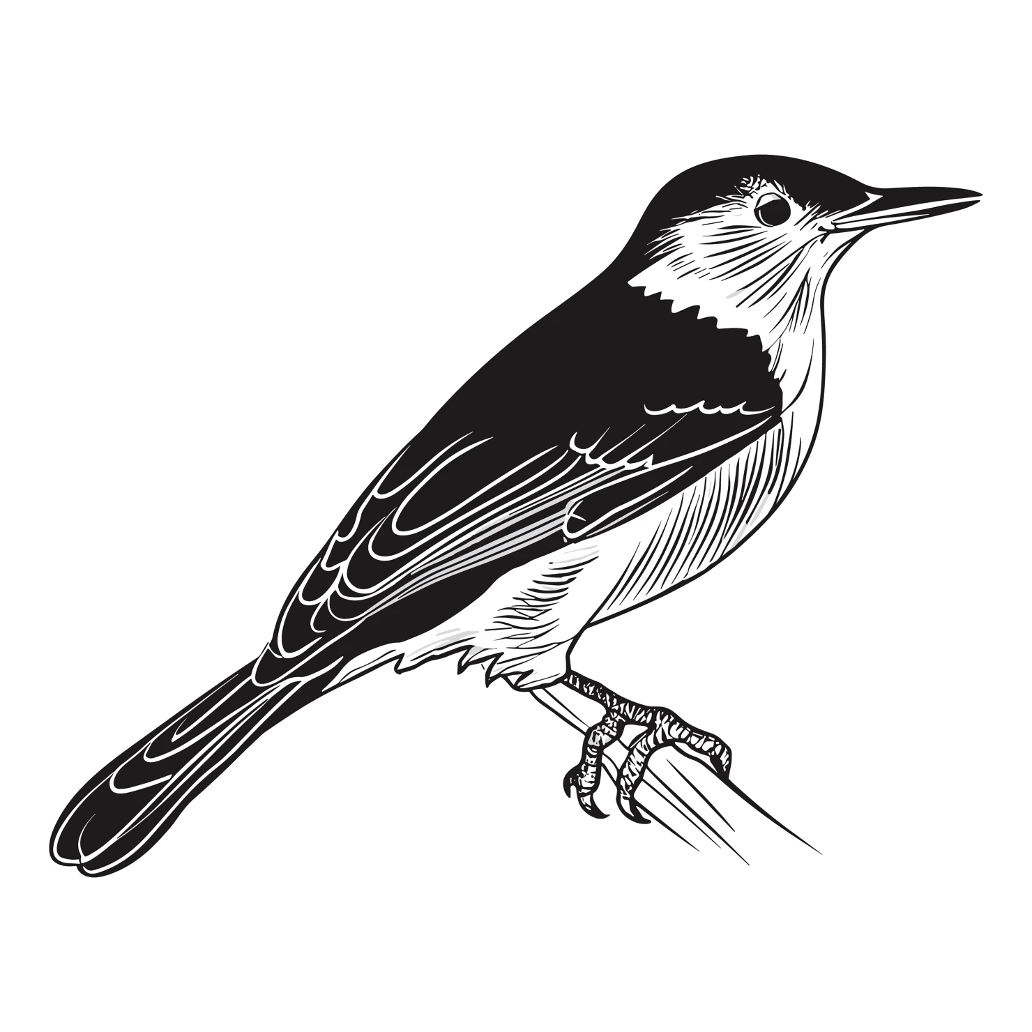 Nuthatch bird customizable clip art set design #36726