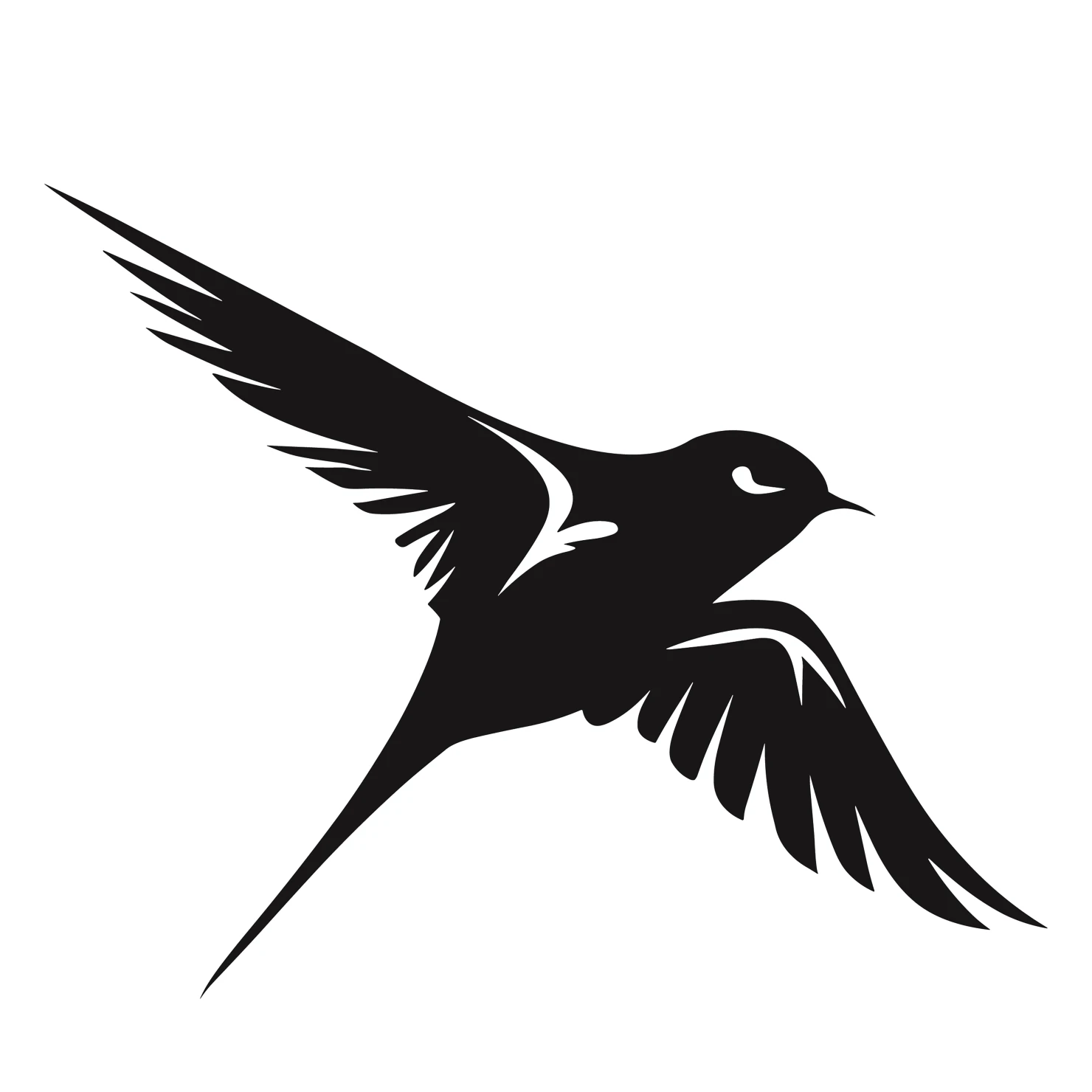 Swallow customizable silhouettes set design #36766