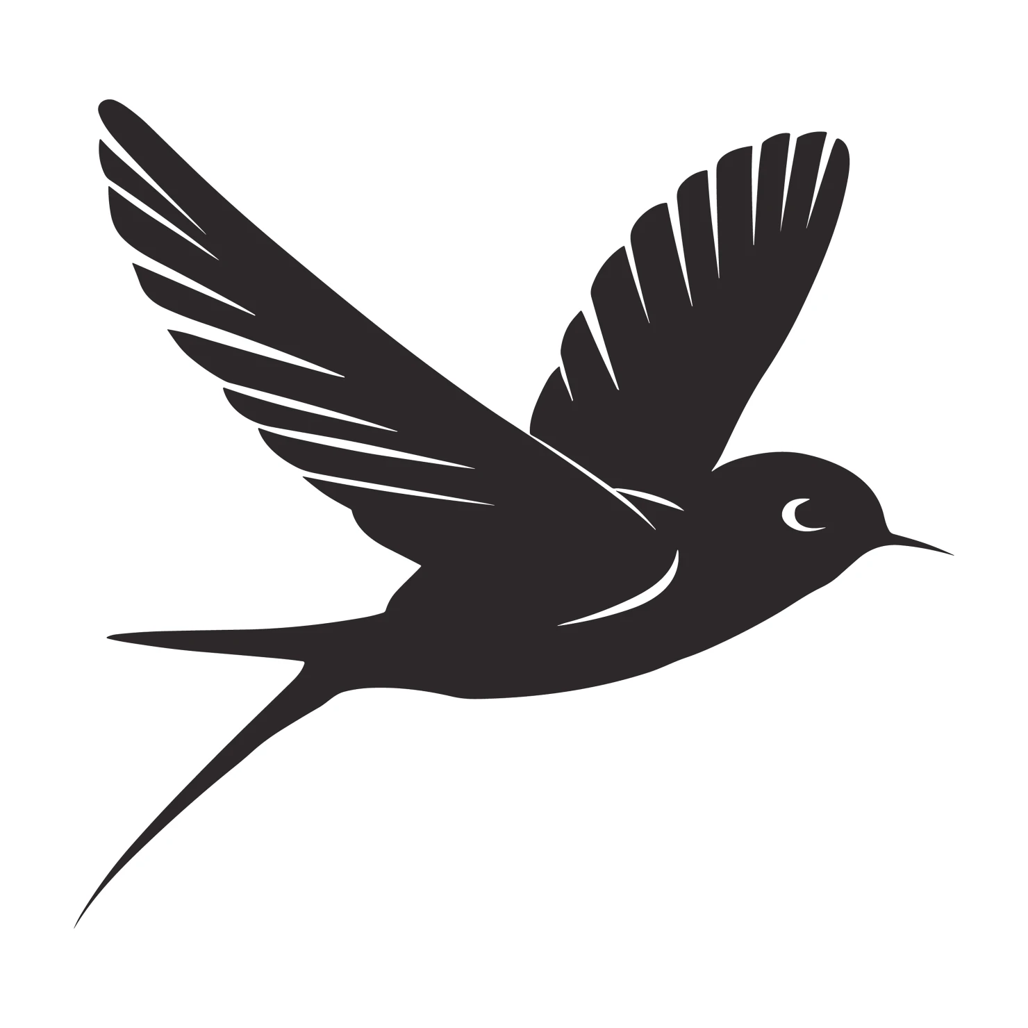 Swallow customizable silhouettes set design #36771
