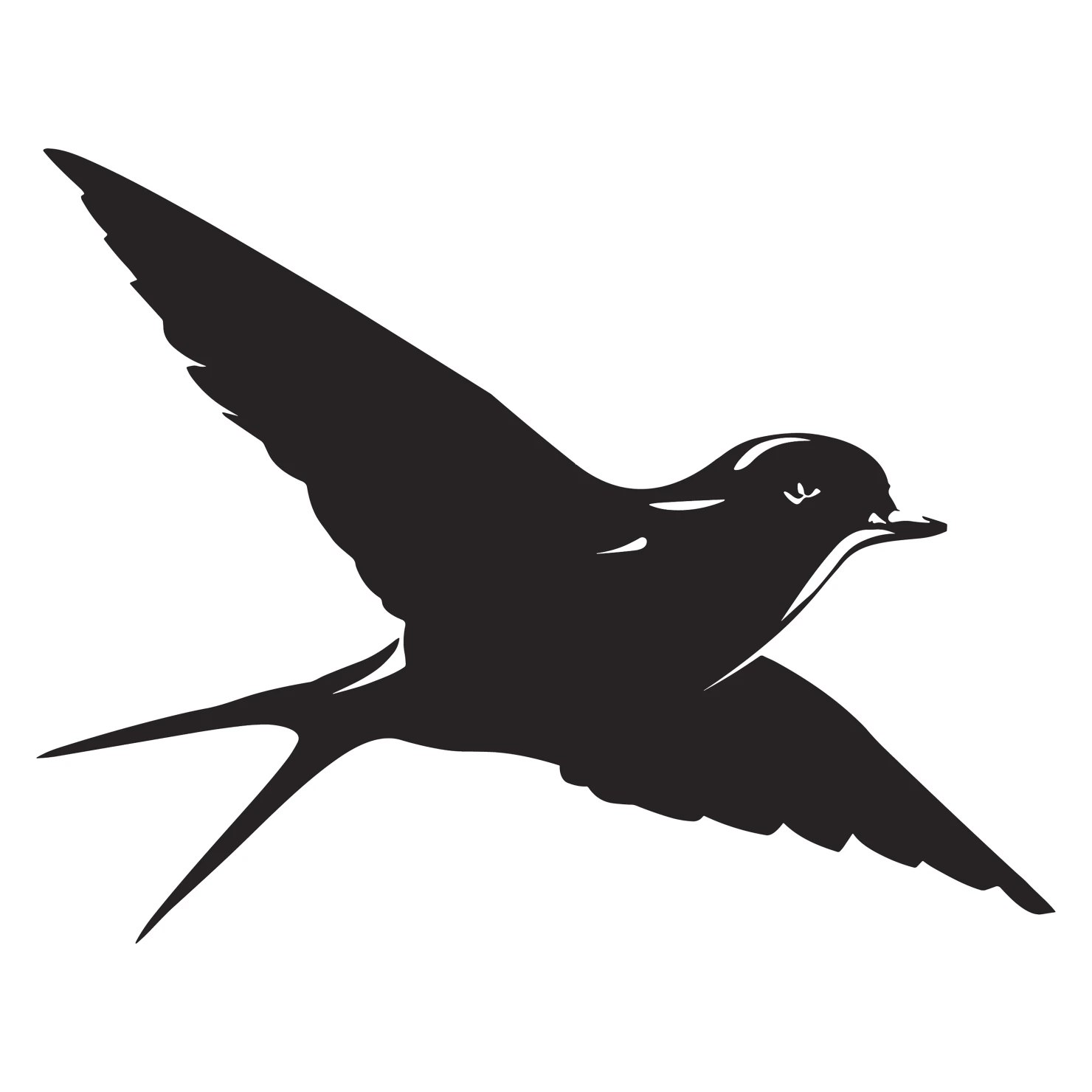 Swallow customizable silhouettes set design #36773