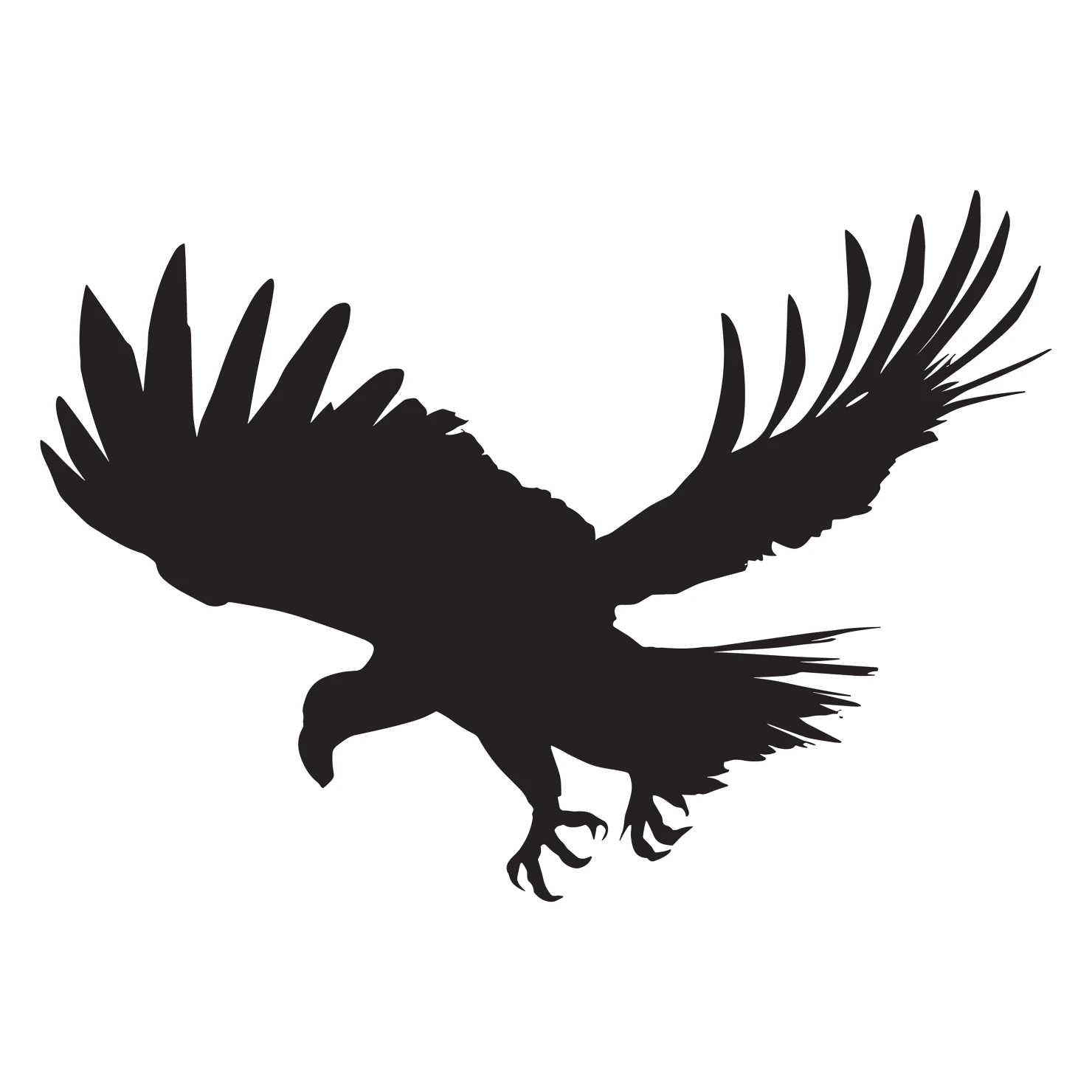 Vulture customizable silhouettes set design #36787
