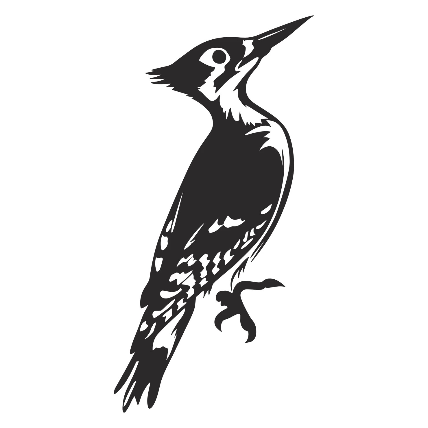 Woodpecker customizable  clip art set design #36808