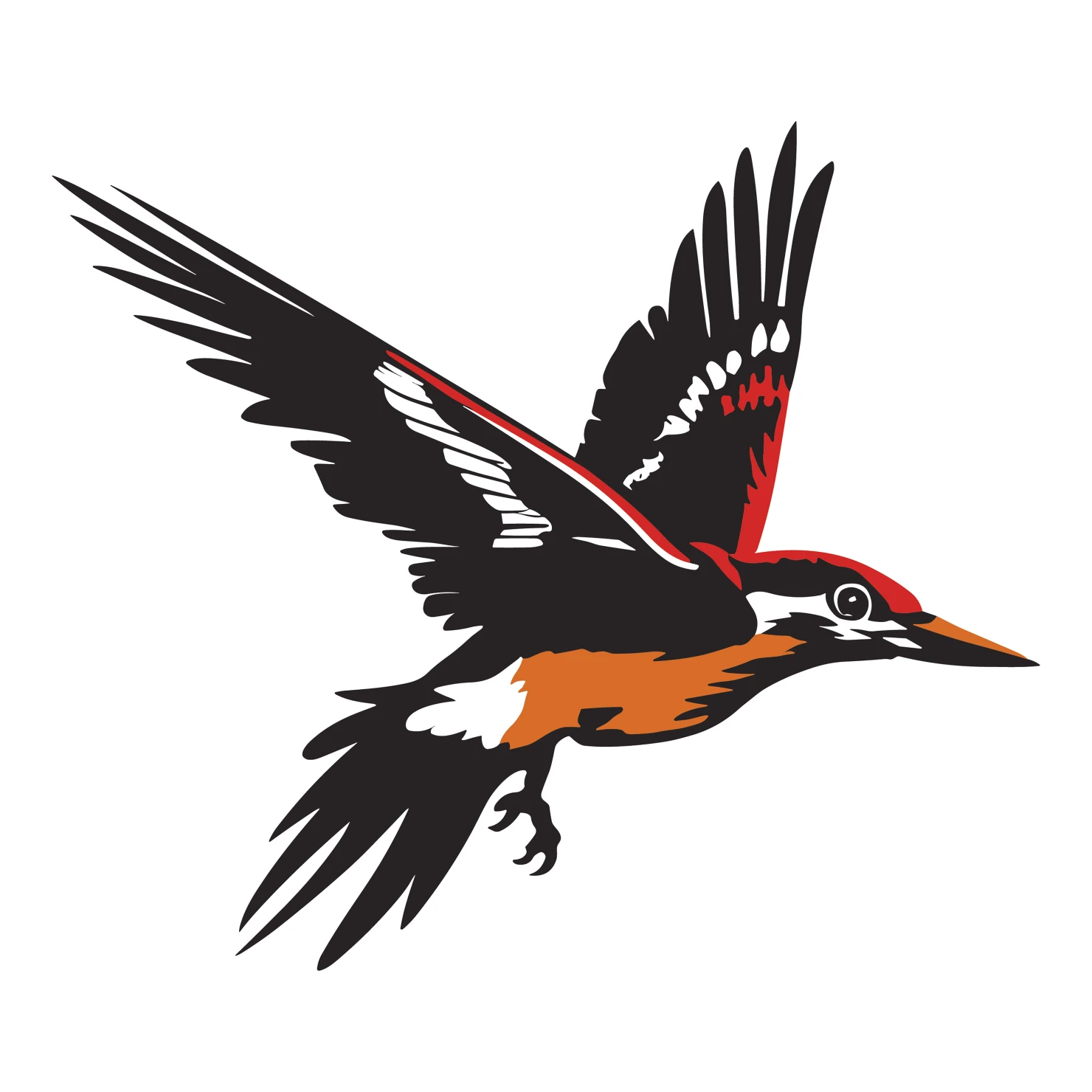 Woodpecker customizable clip art set design #36819