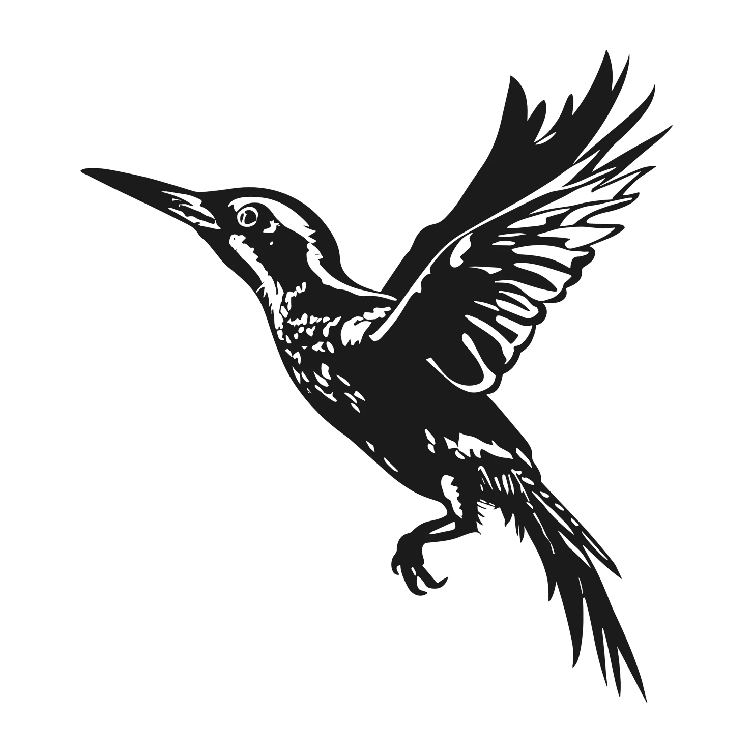 Woodpecker customizable clip art set design #36821
