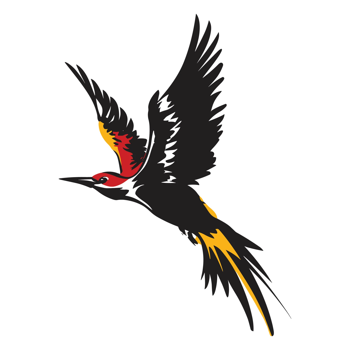 Woodpecker customizable clip art set design #36822