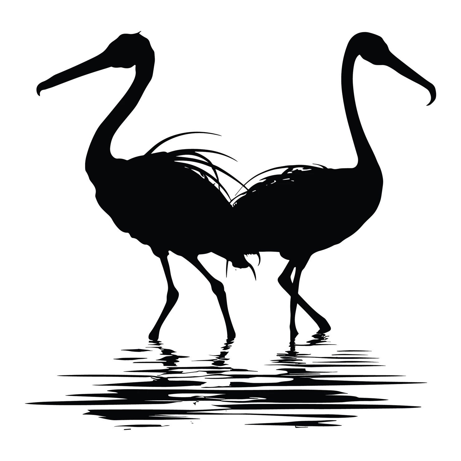 Jacana customizable silhouettes set design #36916