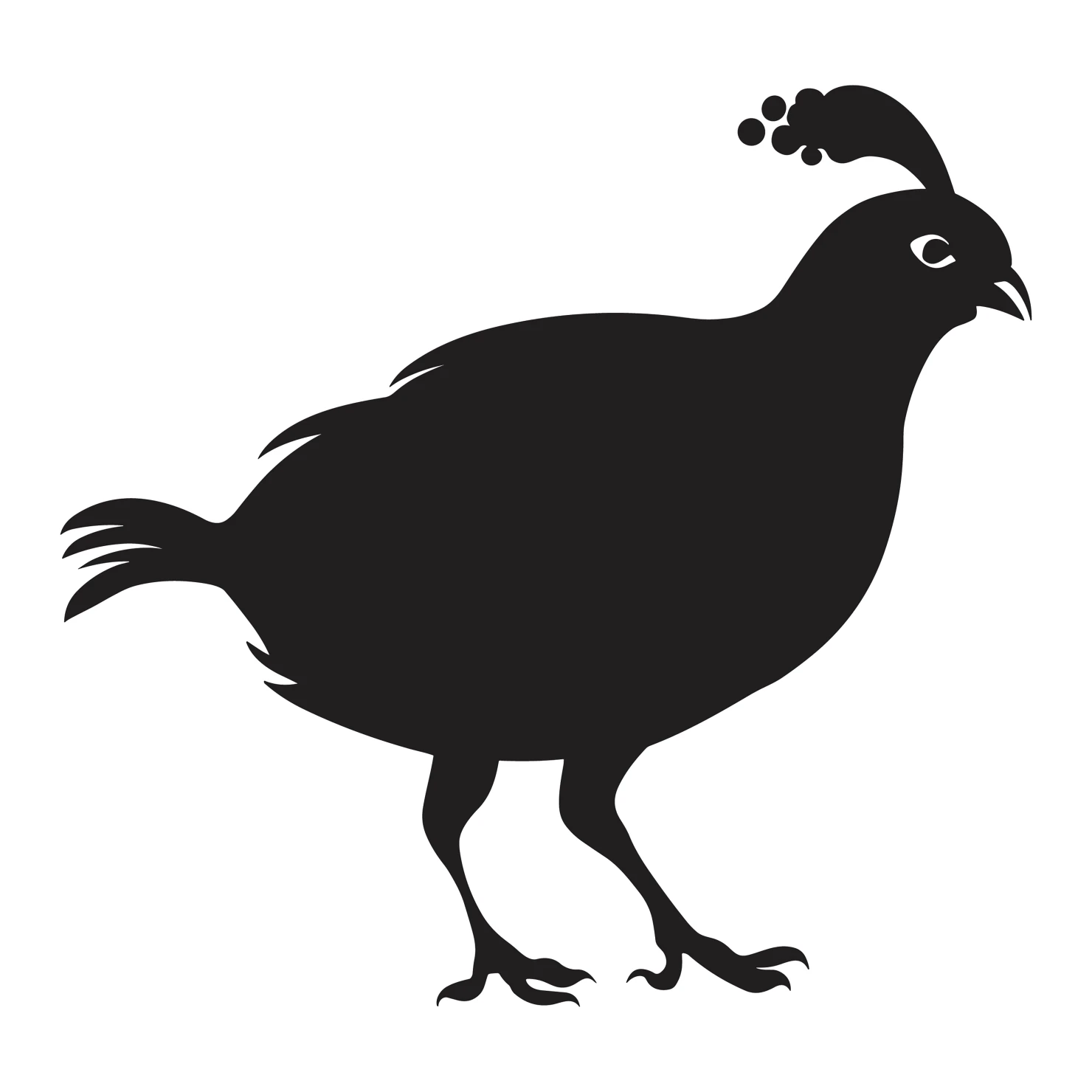 Quail customizable silhouettes set design #36962