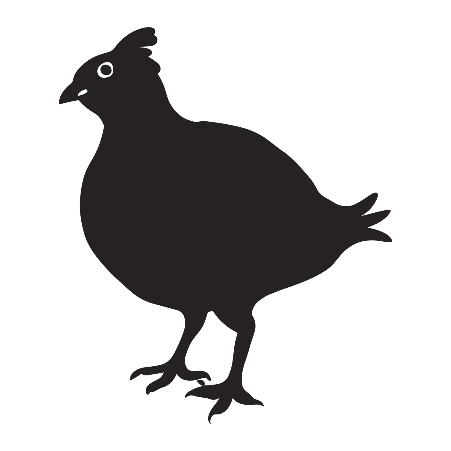 Quail customizable silhouettes set design #36968