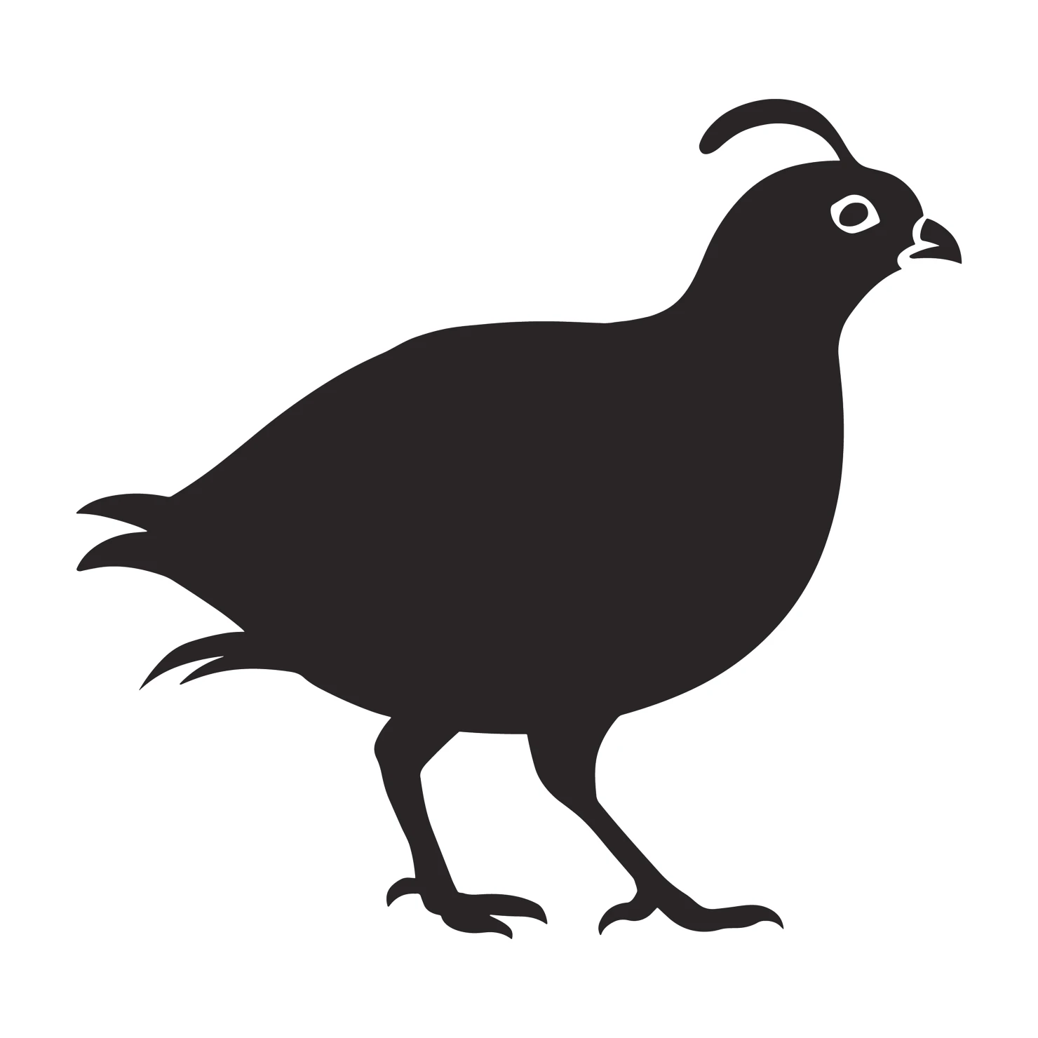 Quail customizable silhouettes set design #36972