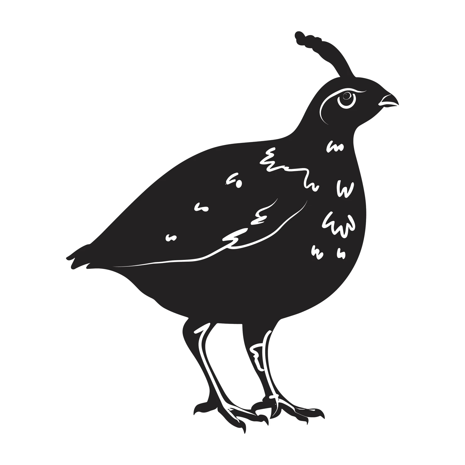 Quail customizable clip art set design #36974