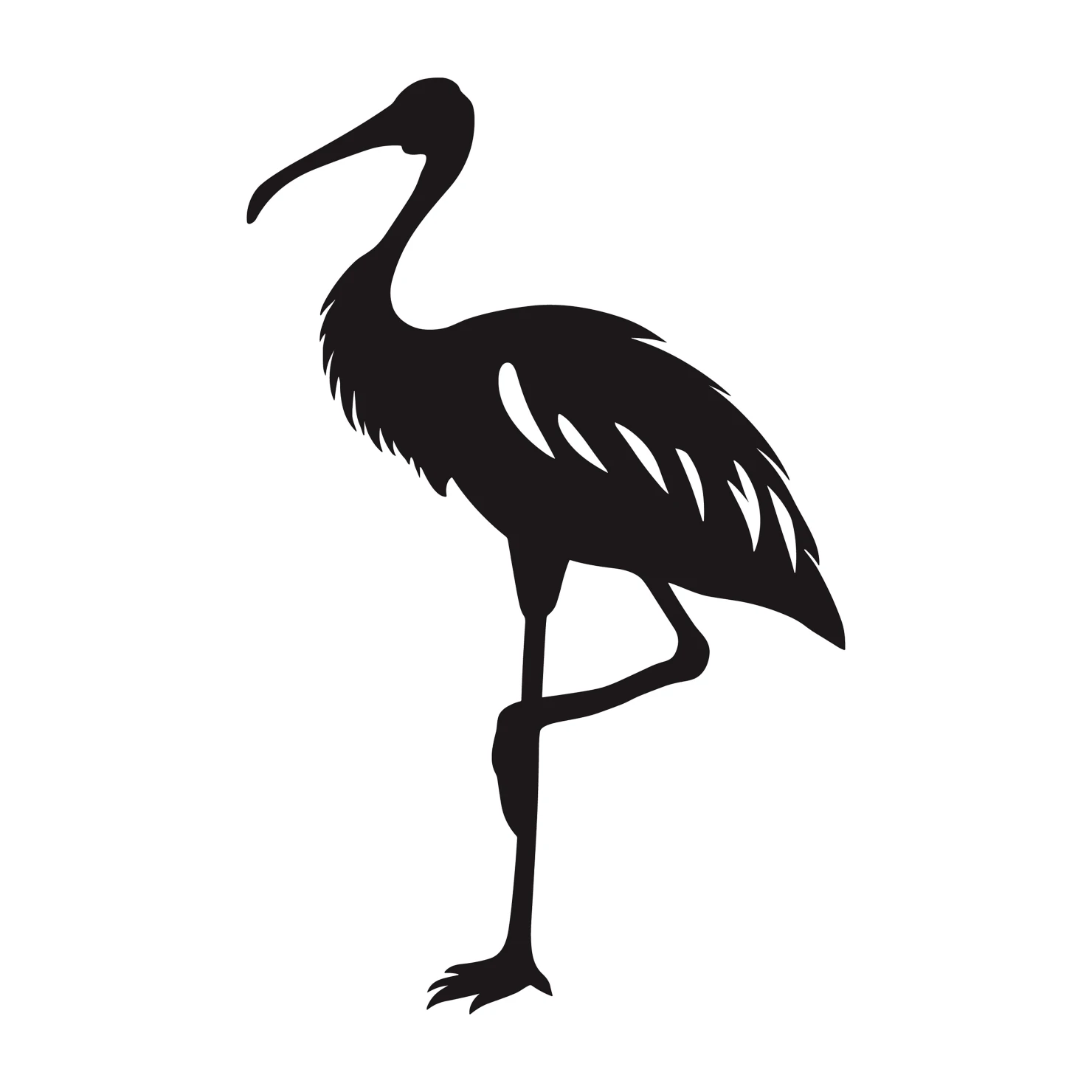 Spoonbill customizable silhouettes  set design #36997