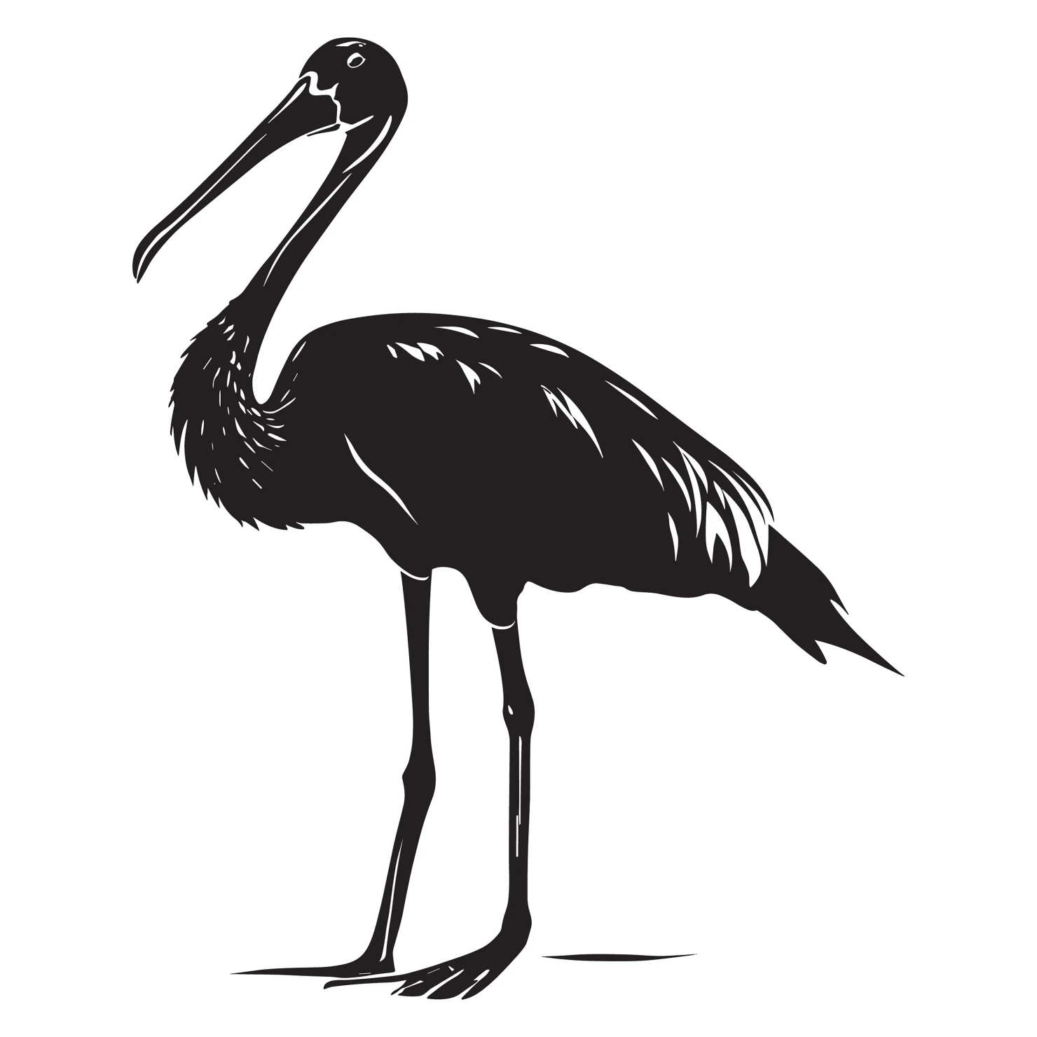 Spoonbill customizable silhouettes  set design #36999
