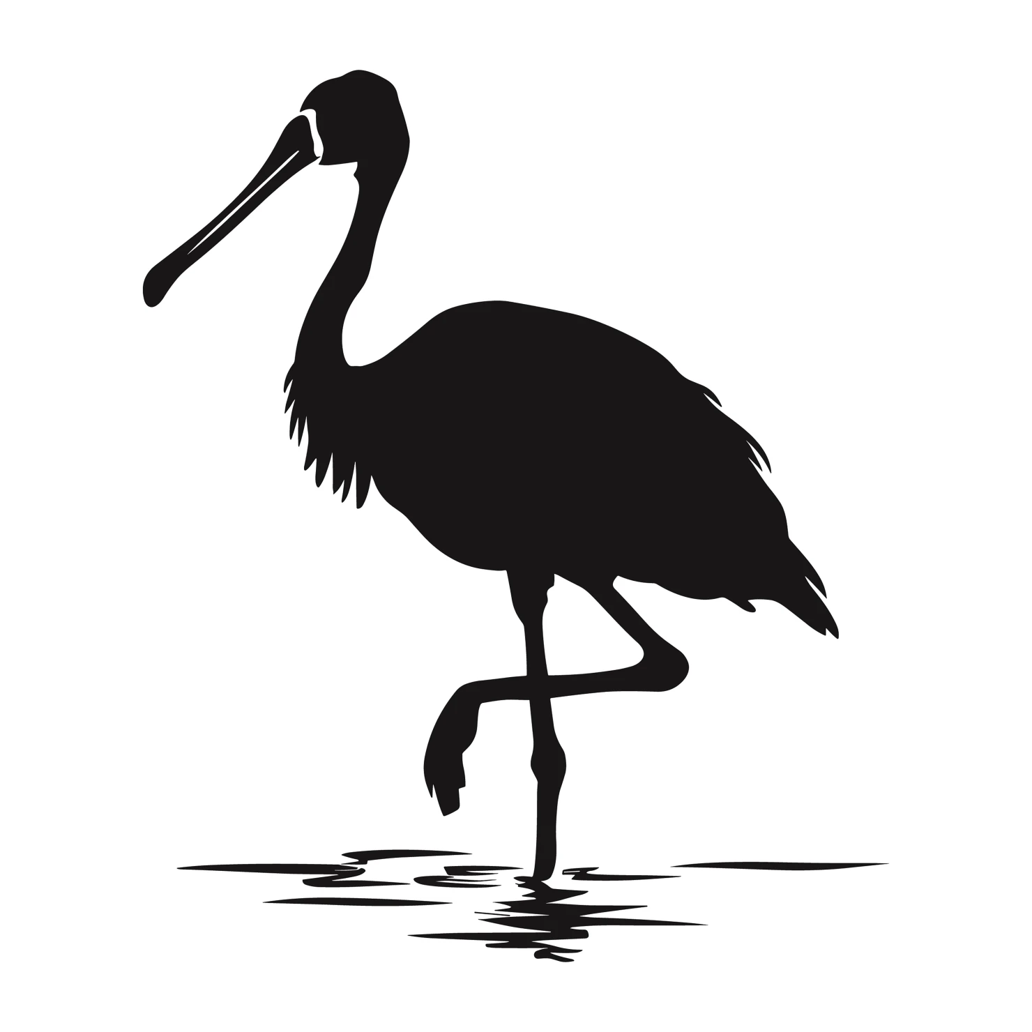 Spoonbill customizable silhouettes set design #37002