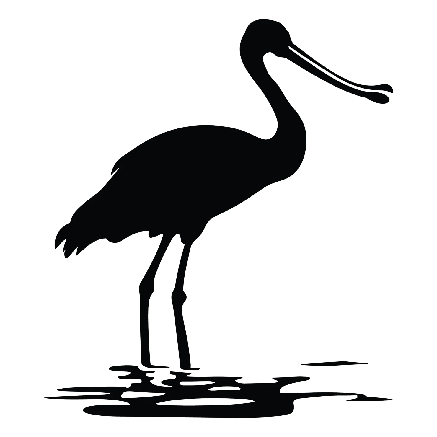 Spoonbill customizable silhouettes set design #37008