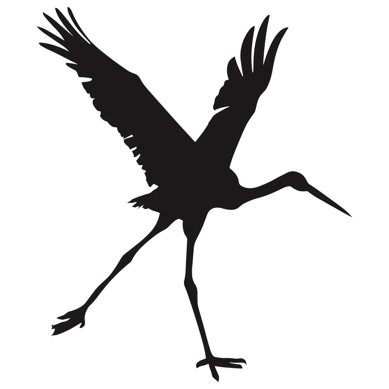 Stork customizable silhouettes set design #37012