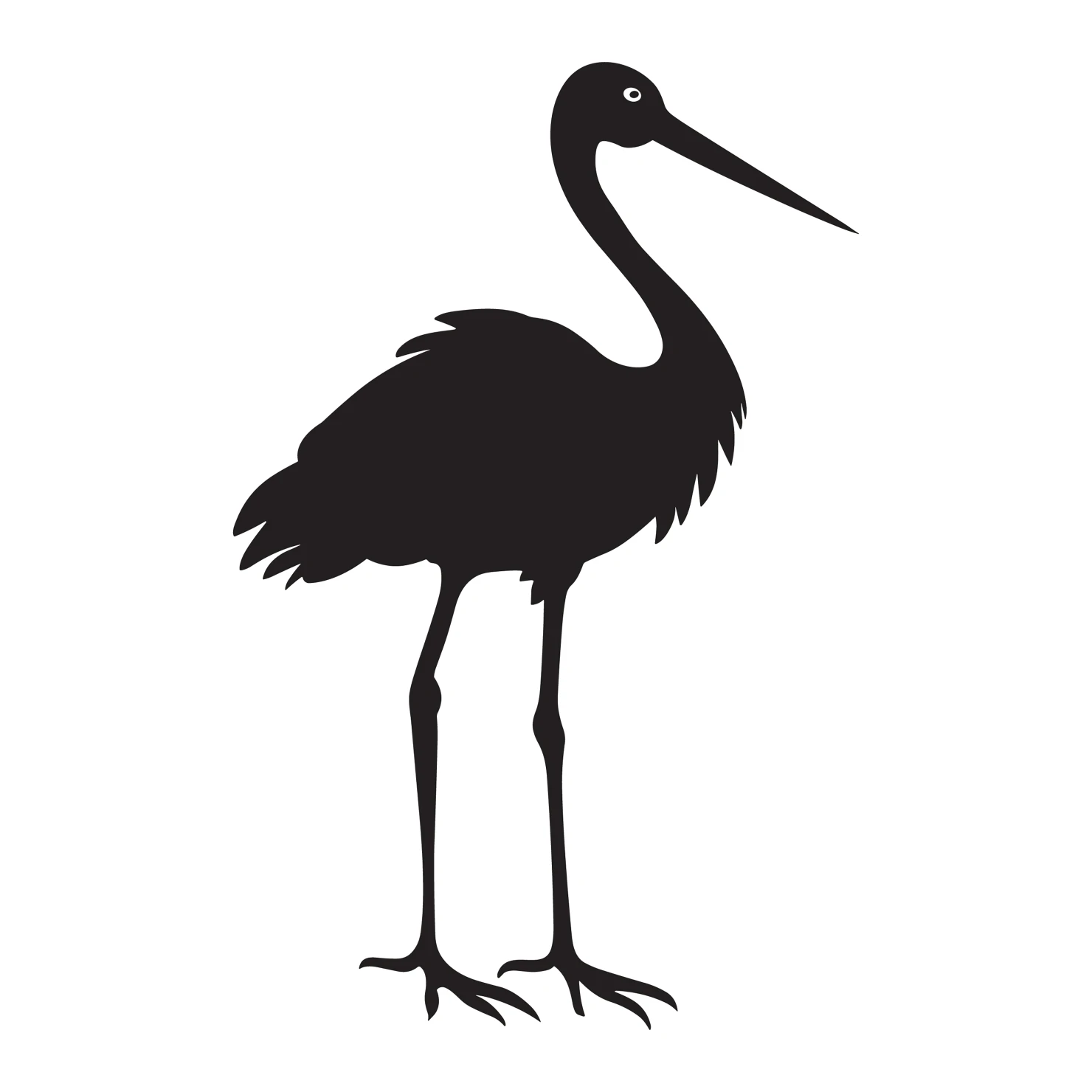 Stork customizable silhouettes set design #37022