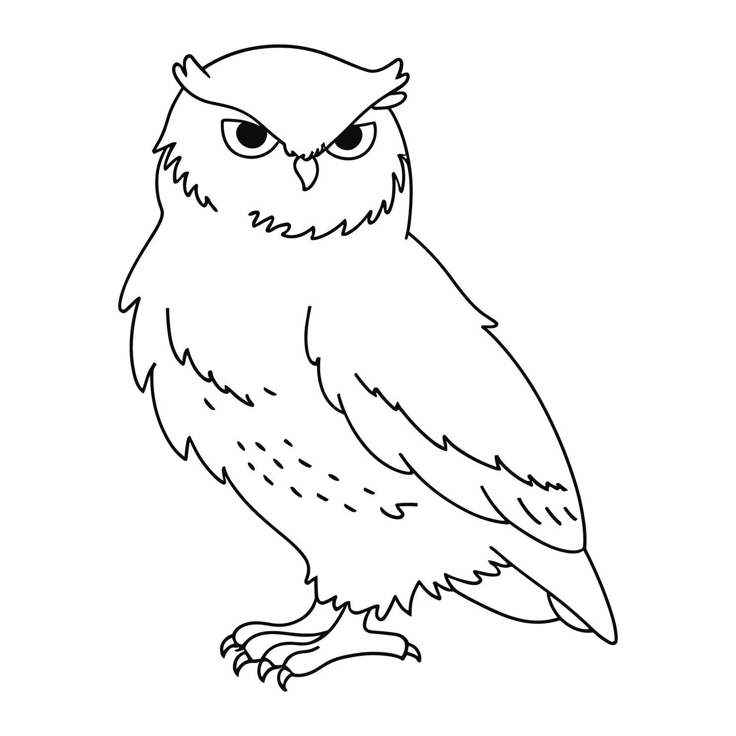Snowy Owl customizable clip art set design #37040